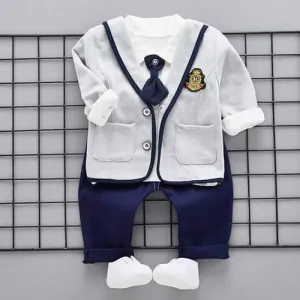 3Pcs Newborn Baby Boys Outfits Clothes Set