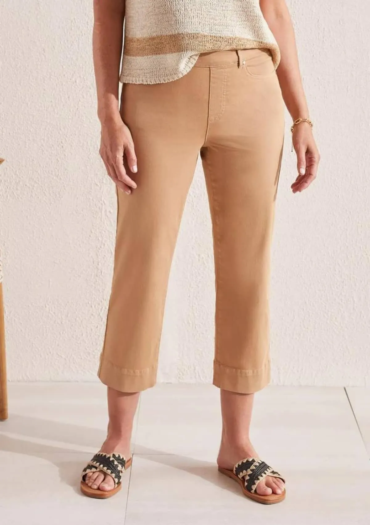 5 Pocket Pull-On Kick Flare Capri