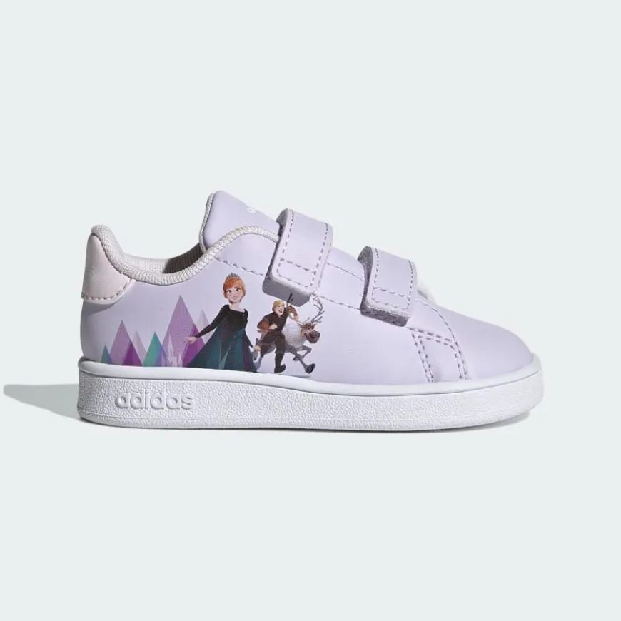 Adidas X Disney Frozen Anna And Elsa Advantage Infant Tennis Shoes Purple