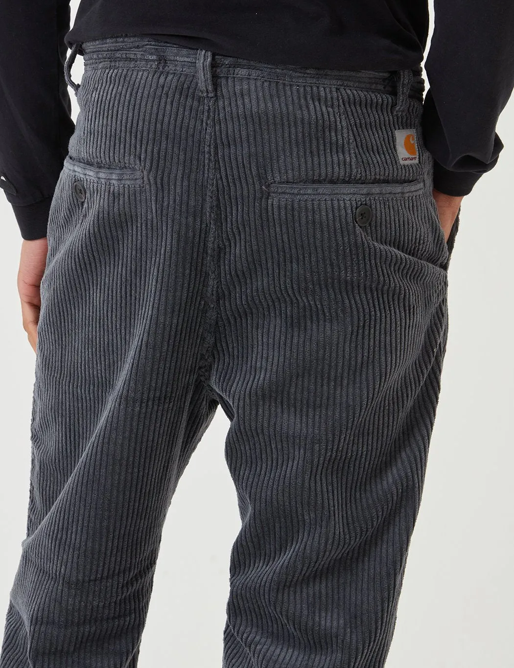 Carhartt-WIP Menson Pant (Corduroy) - Blacksmith Grey