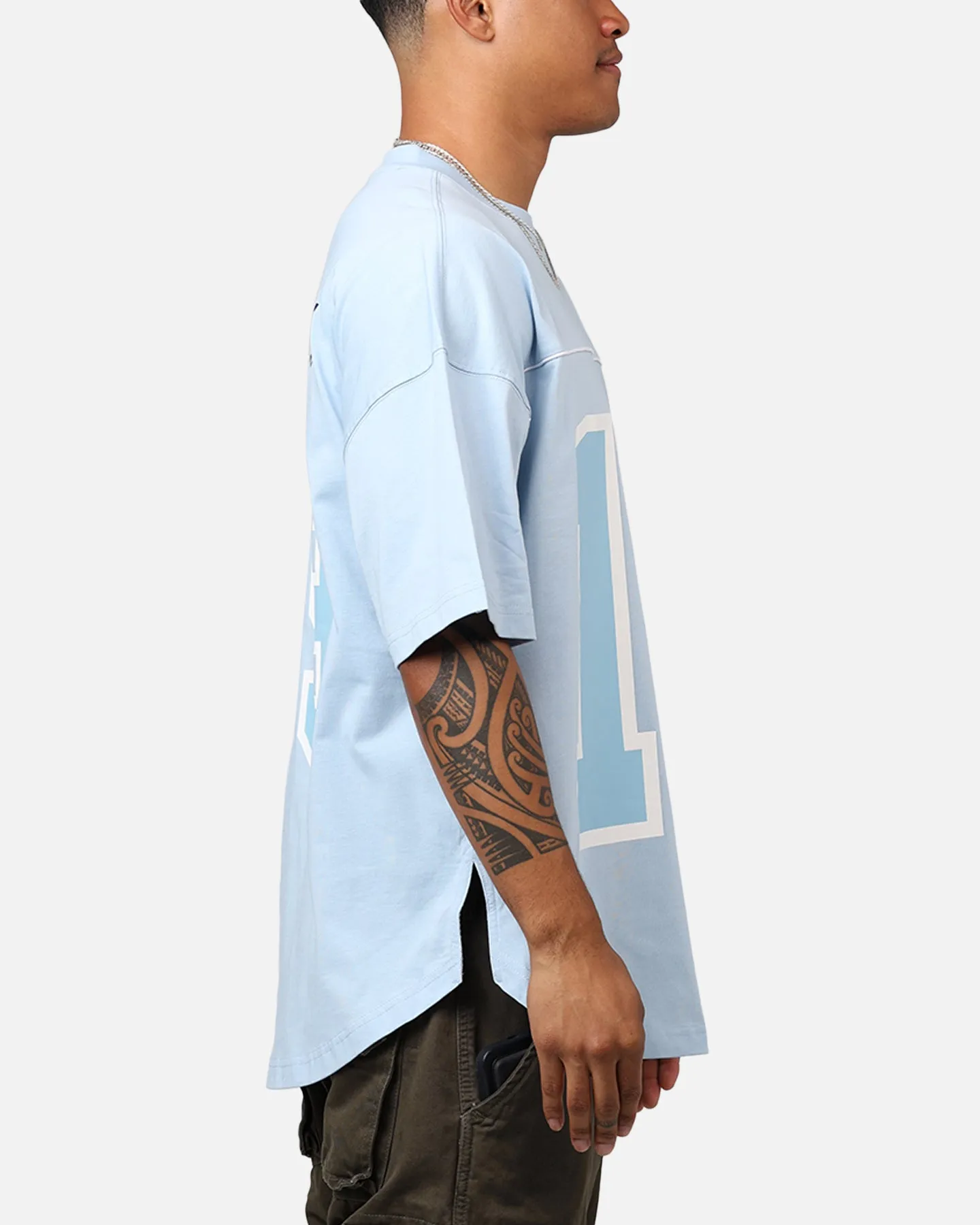 Carre Hitta Grid Iron T-Shirt Light Blue