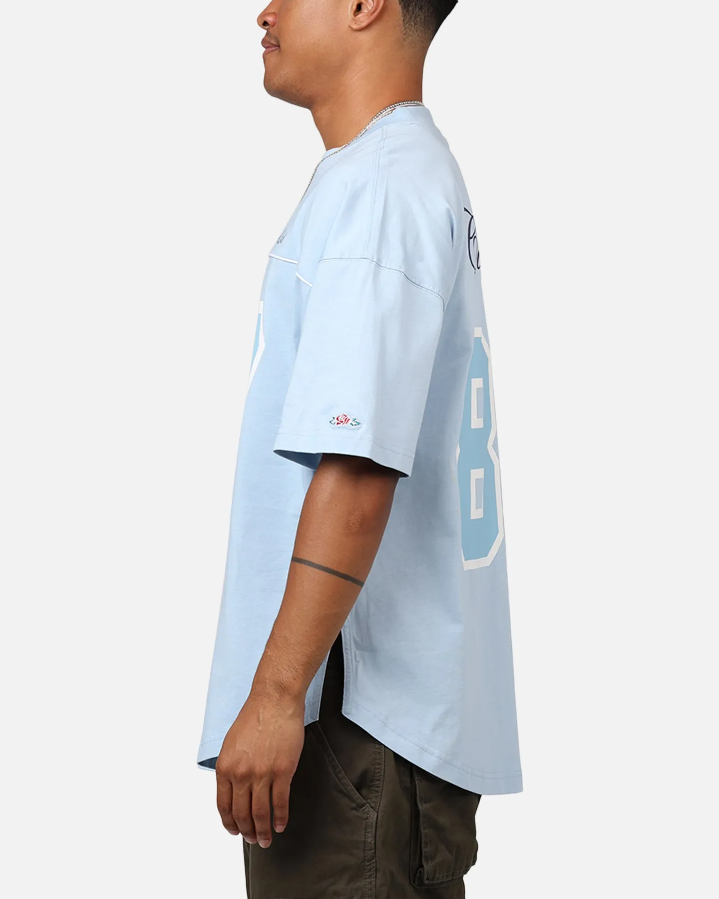 Carre Hitta Grid Iron T-Shirt Light Blue