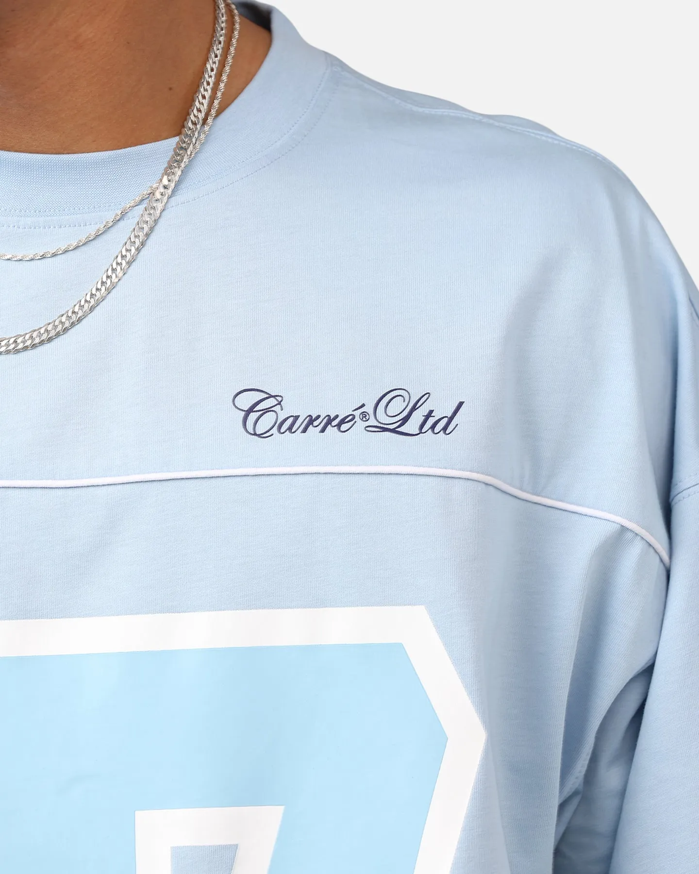 Carre Hitta Grid Iron T-Shirt Light Blue