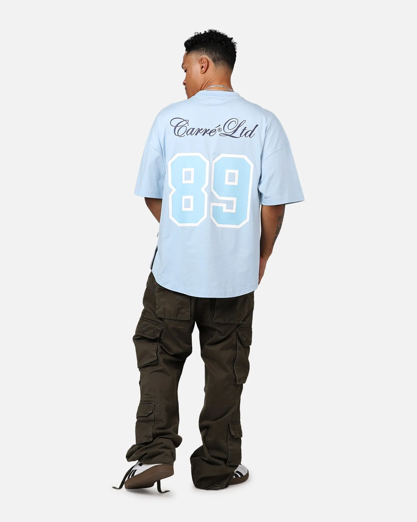 Carre Hitta Grid Iron T-Shirt Light Blue