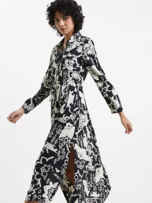 Deon Eco Delphine Drape Shirt Dress