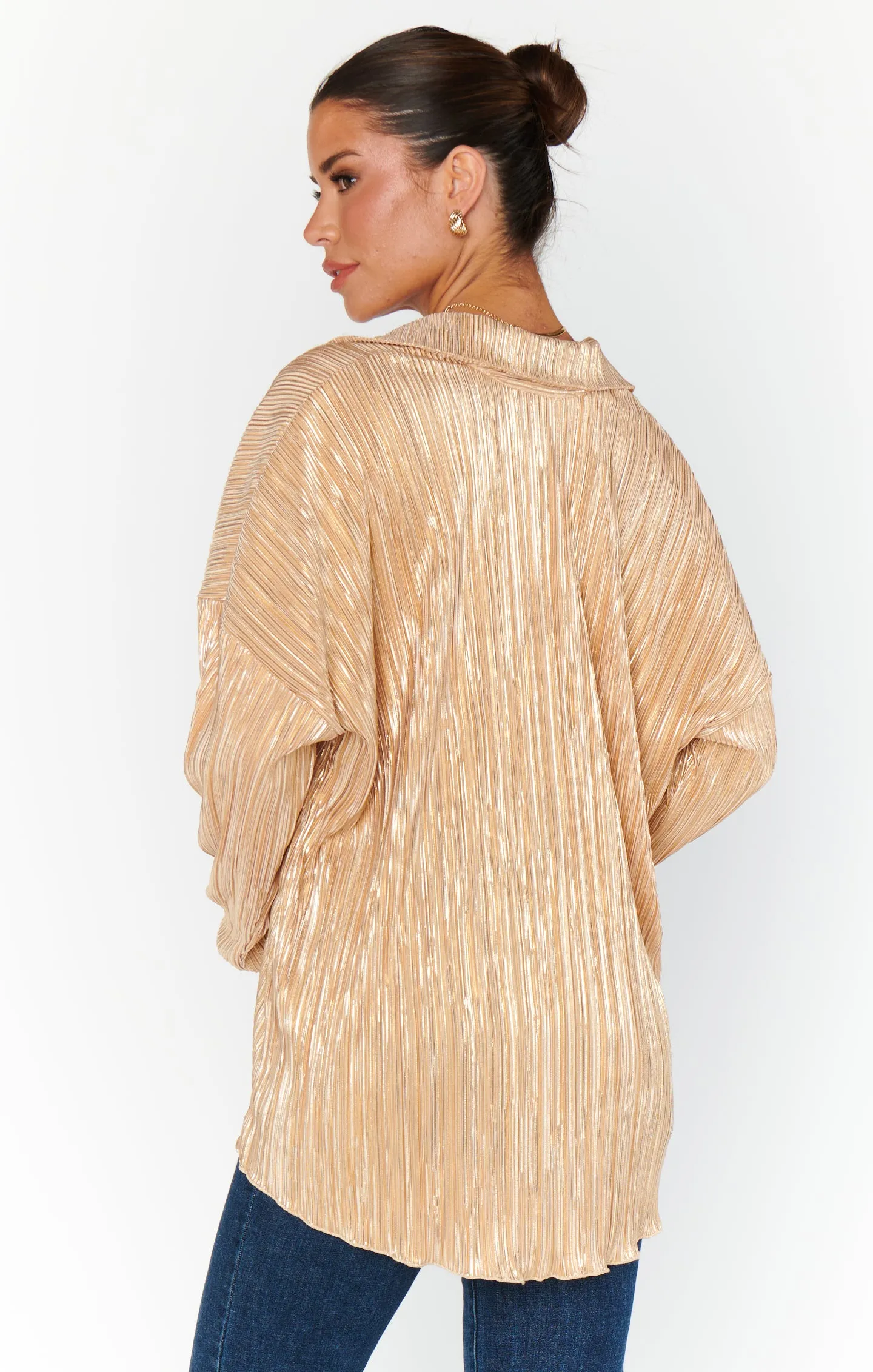 Everywhere Top ~ Gold Pleat