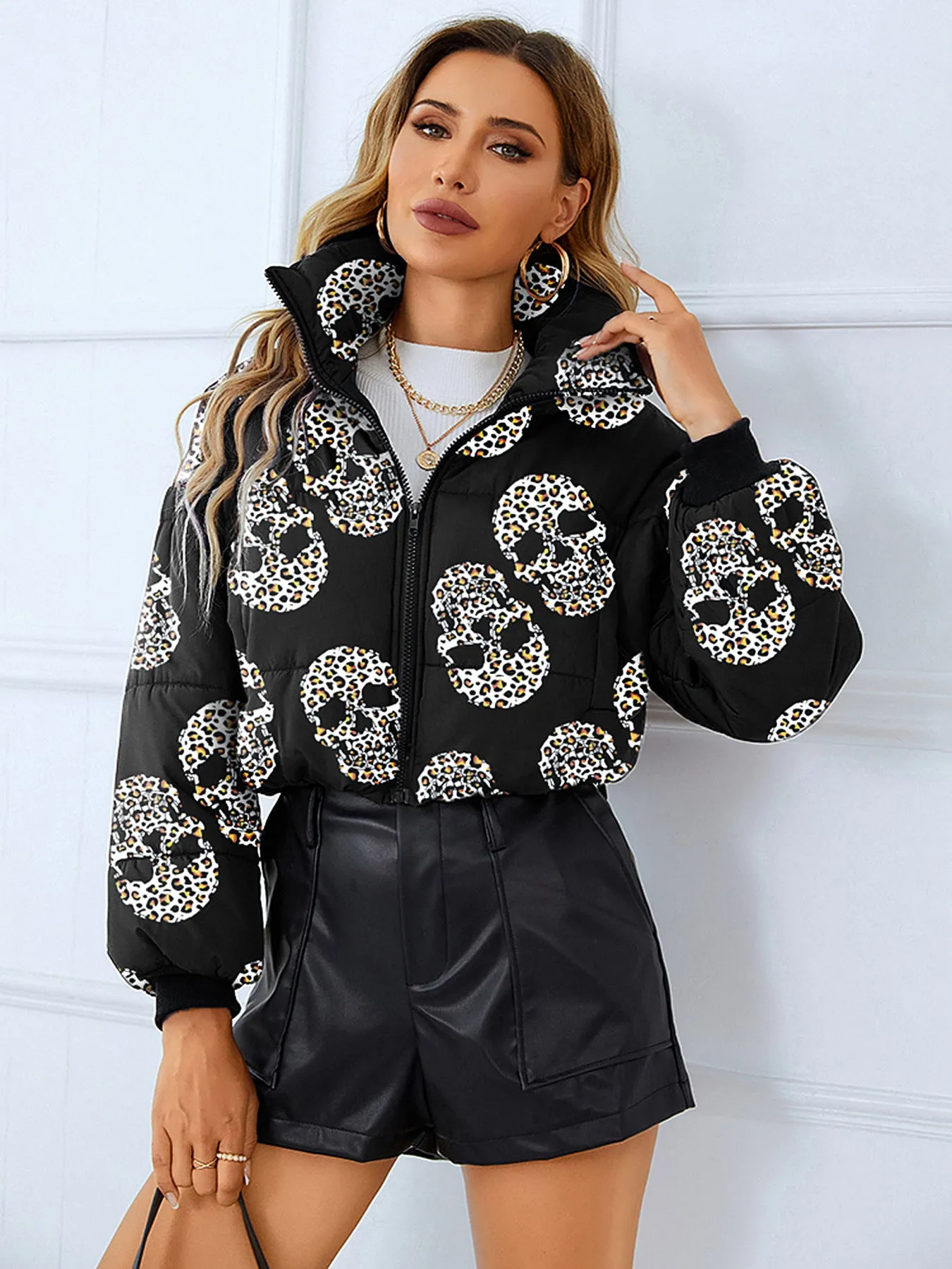 Fashion Collar Short Winter Jacket