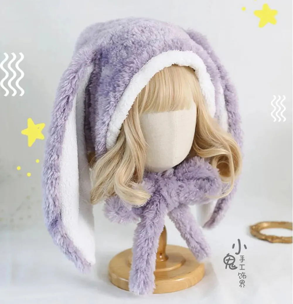 Floppy Bunny Ears Winter Hat