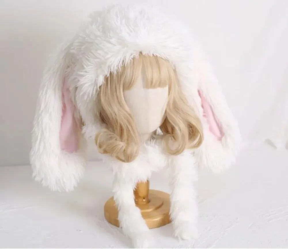 Floppy Bunny Ears Winter Hat