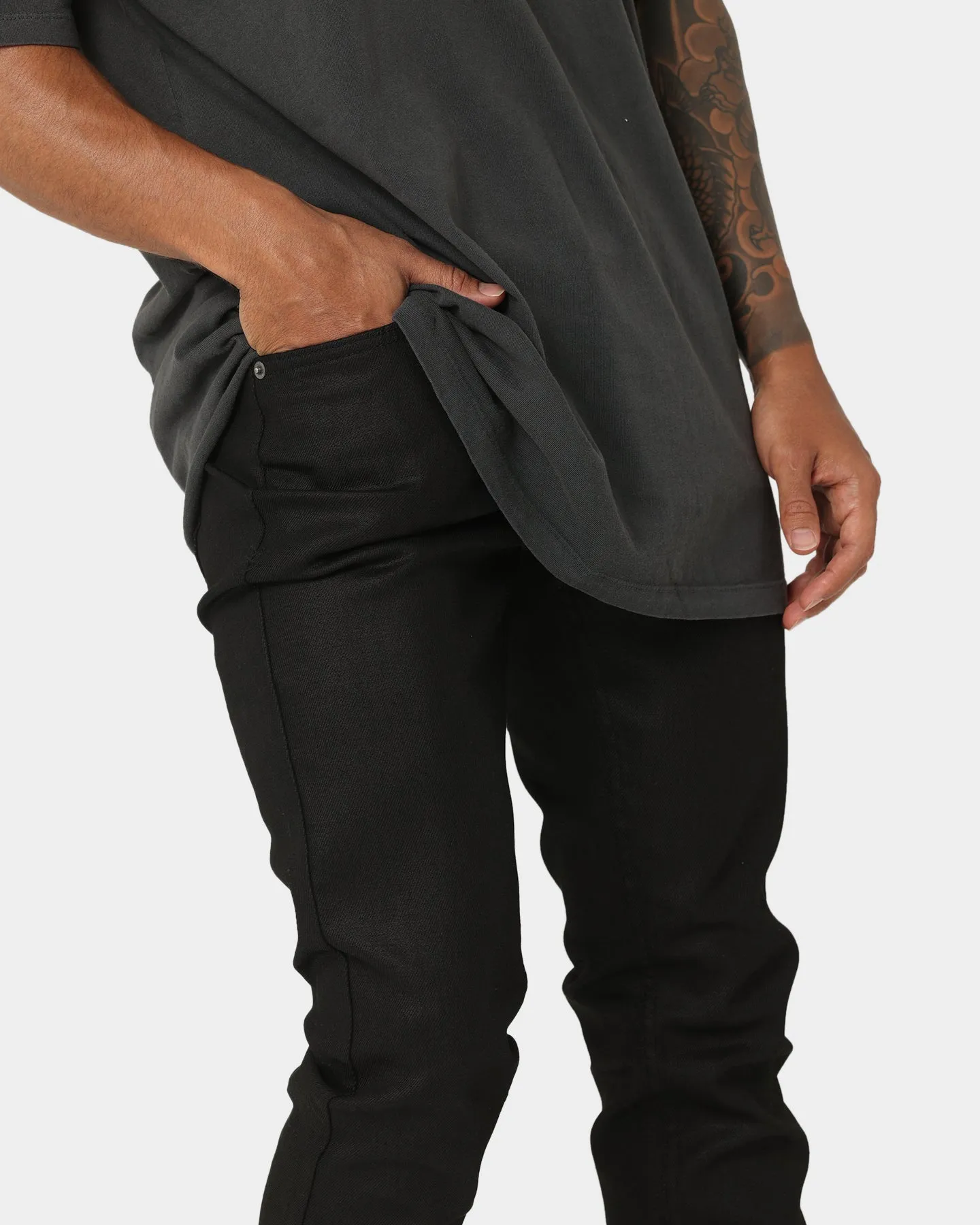 Ksubi Chitch Black Wax Pants Black