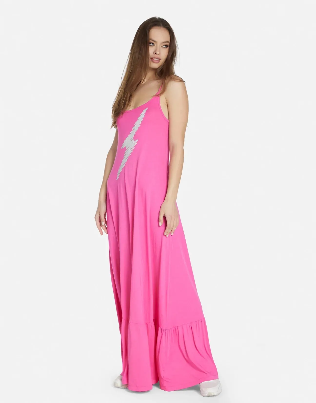 Lauren Moshi Beatrix Scribble Lightning Maxi Dress