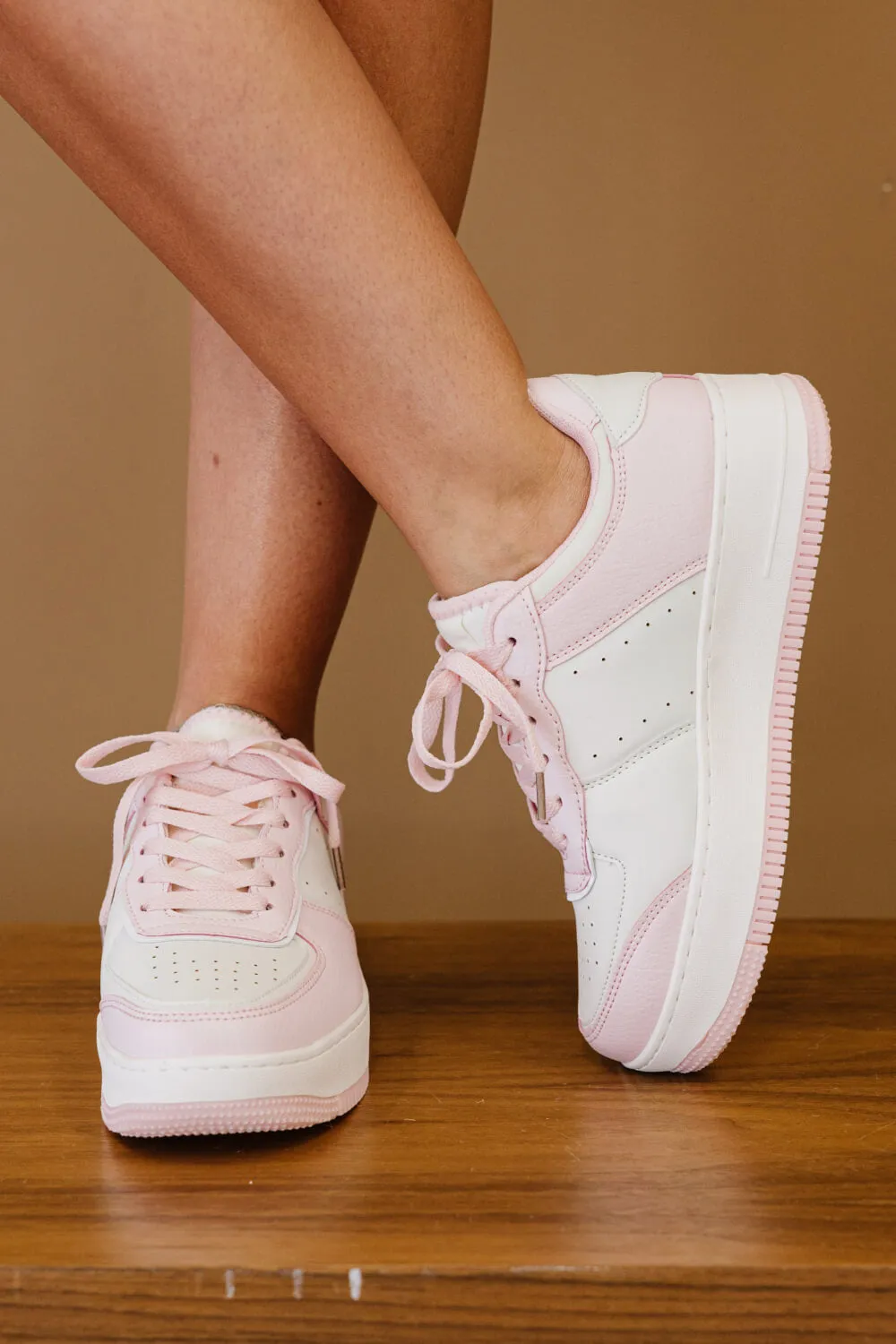 Light Pink Mile a Minute Platform Sneakers