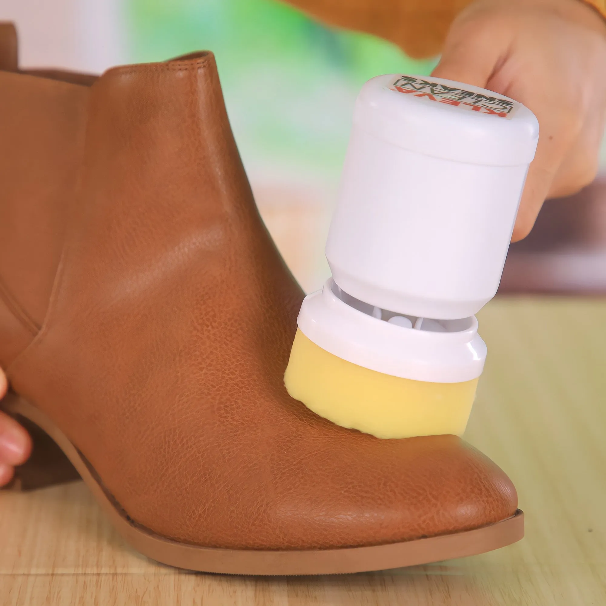 Make old shoes look new! Kleva Clean Sneaks Automatic Shoe Cleaner