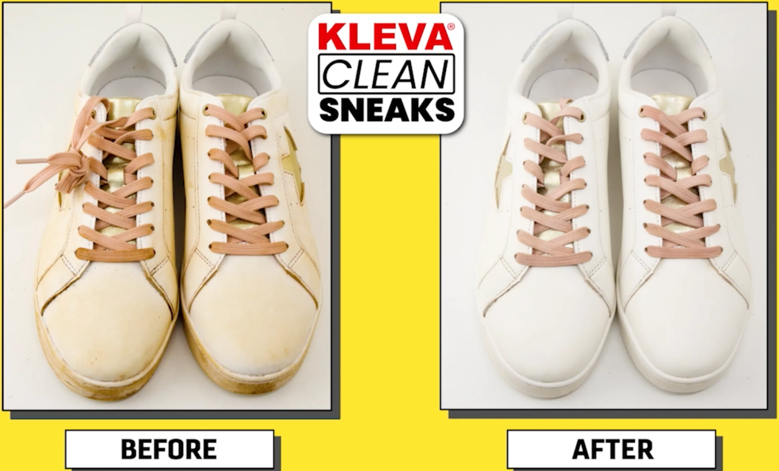 Make old shoes look new! Kleva Clean Sneaks Automatic Shoe Cleaner