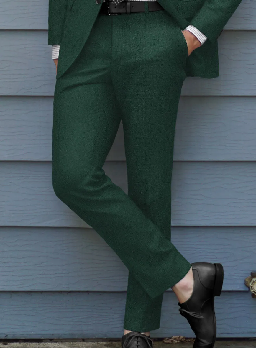 Marco Stretch Emerald Green Wool Pants