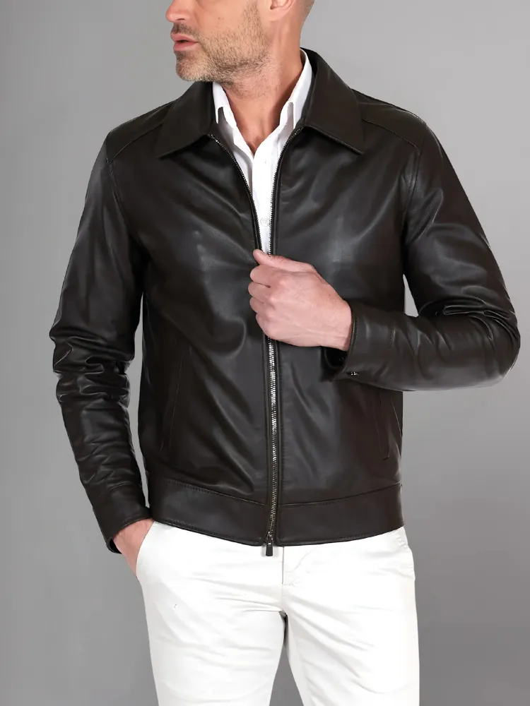 Men Winter Fashion Casual Leather Jacket