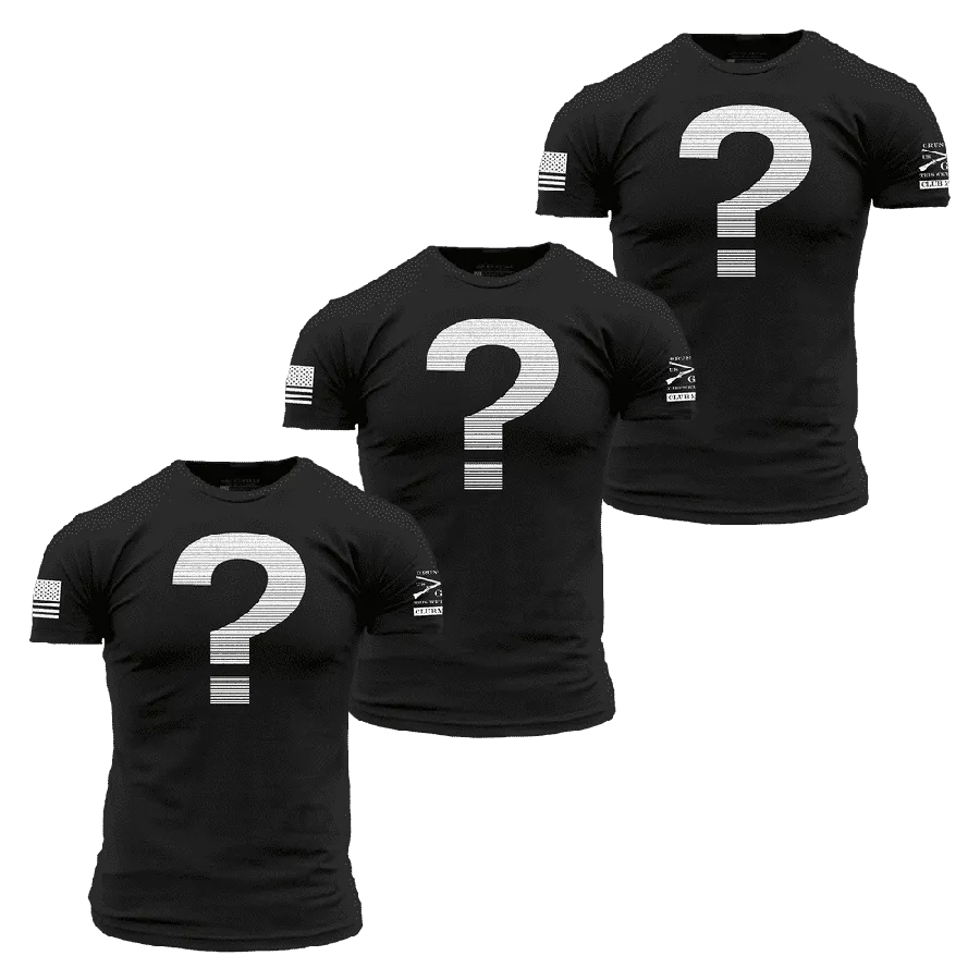 Men's Club Grunt Style Mystery T-Shirt - 3 Pack