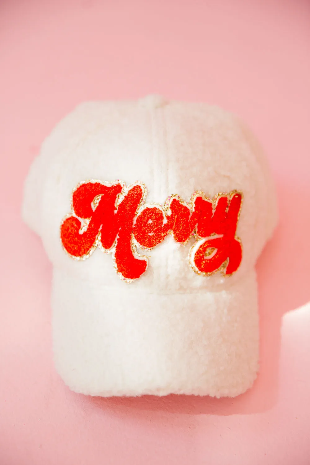 MERRY & BRIGHT RED PATCH HATS (PRE-ORDER)