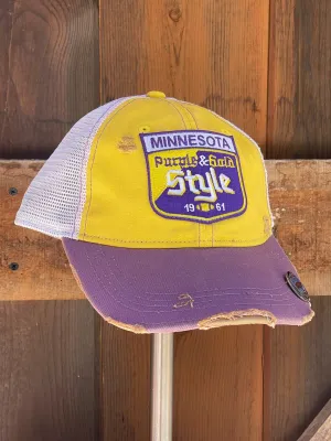 Minnesota Old Style Tri-tone Hat- Gold/ Purple Edition