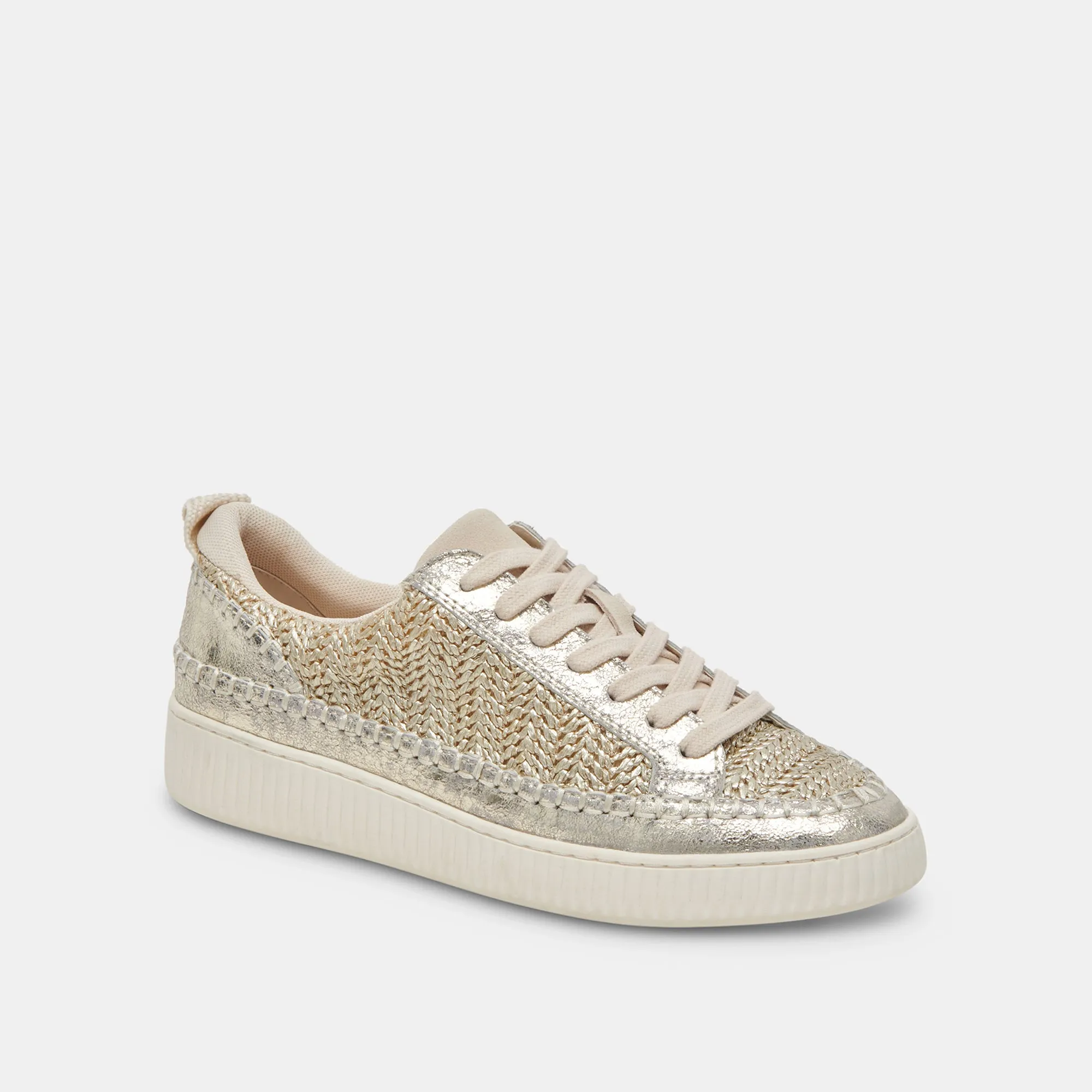 NICONA SNEAKERS GOLD WOVEN