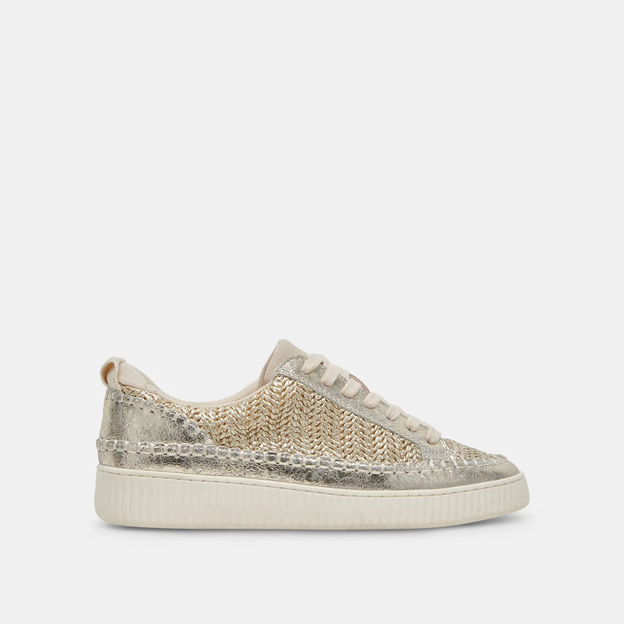 NICONA SNEAKERS GOLD WOVEN