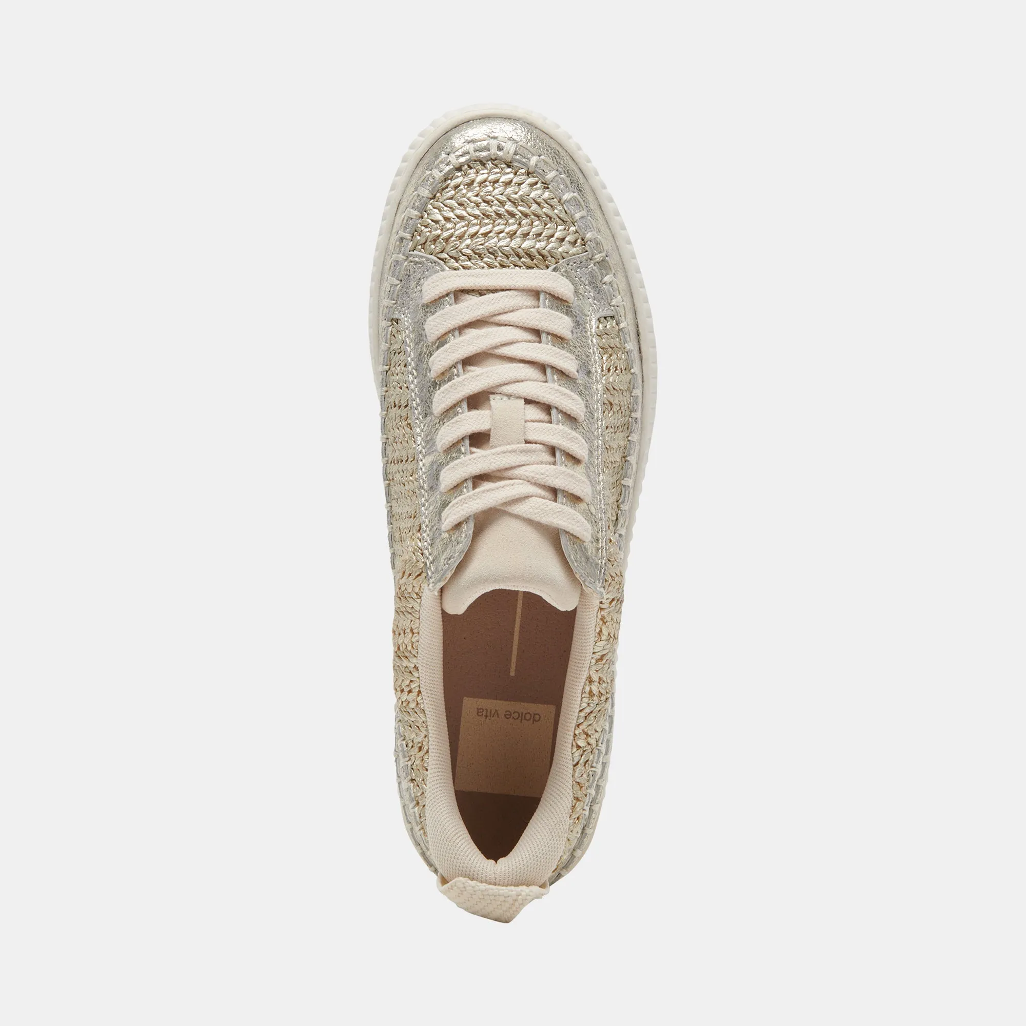 NICONA SNEAKERS GOLD WOVEN