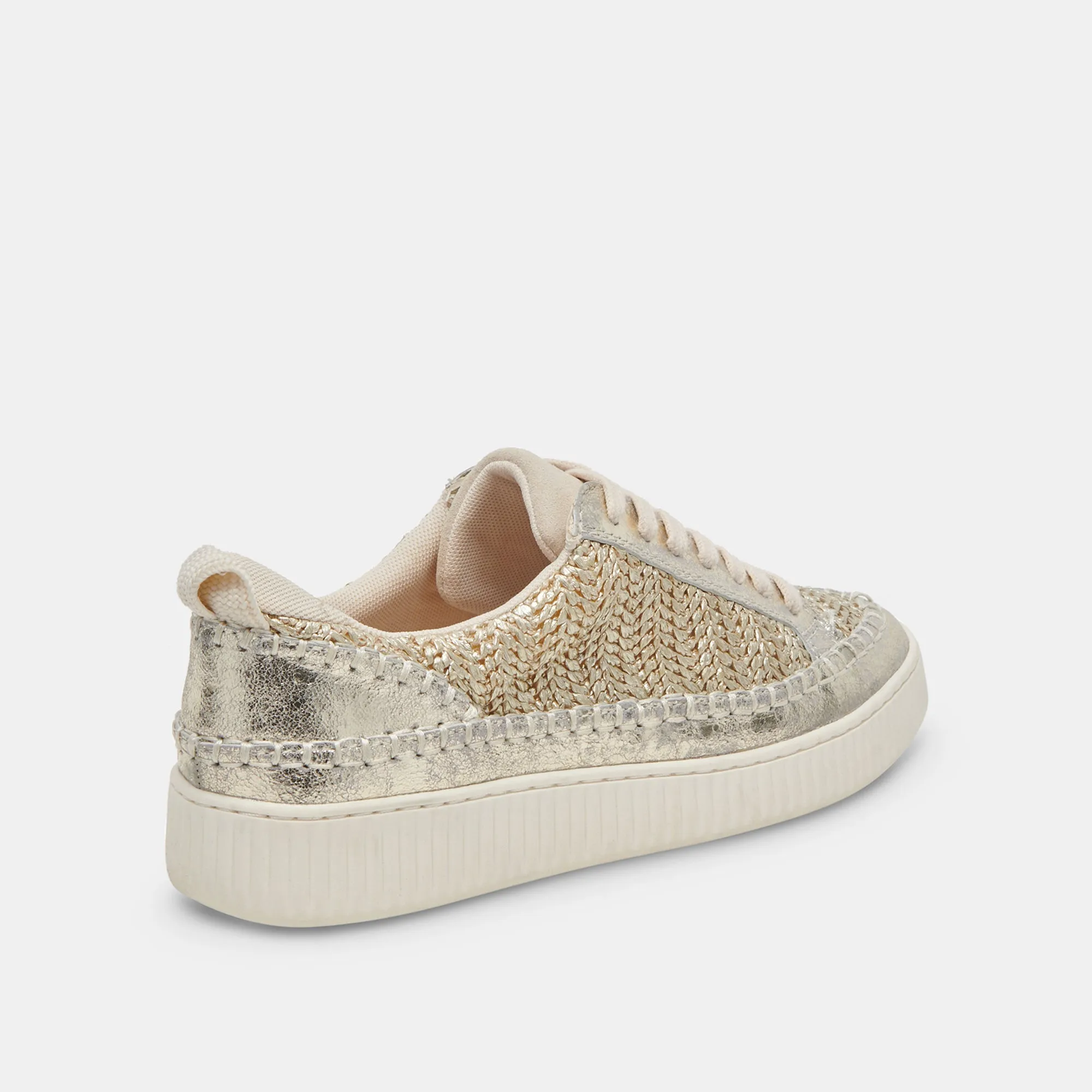 NICONA SNEAKERS GOLD WOVEN