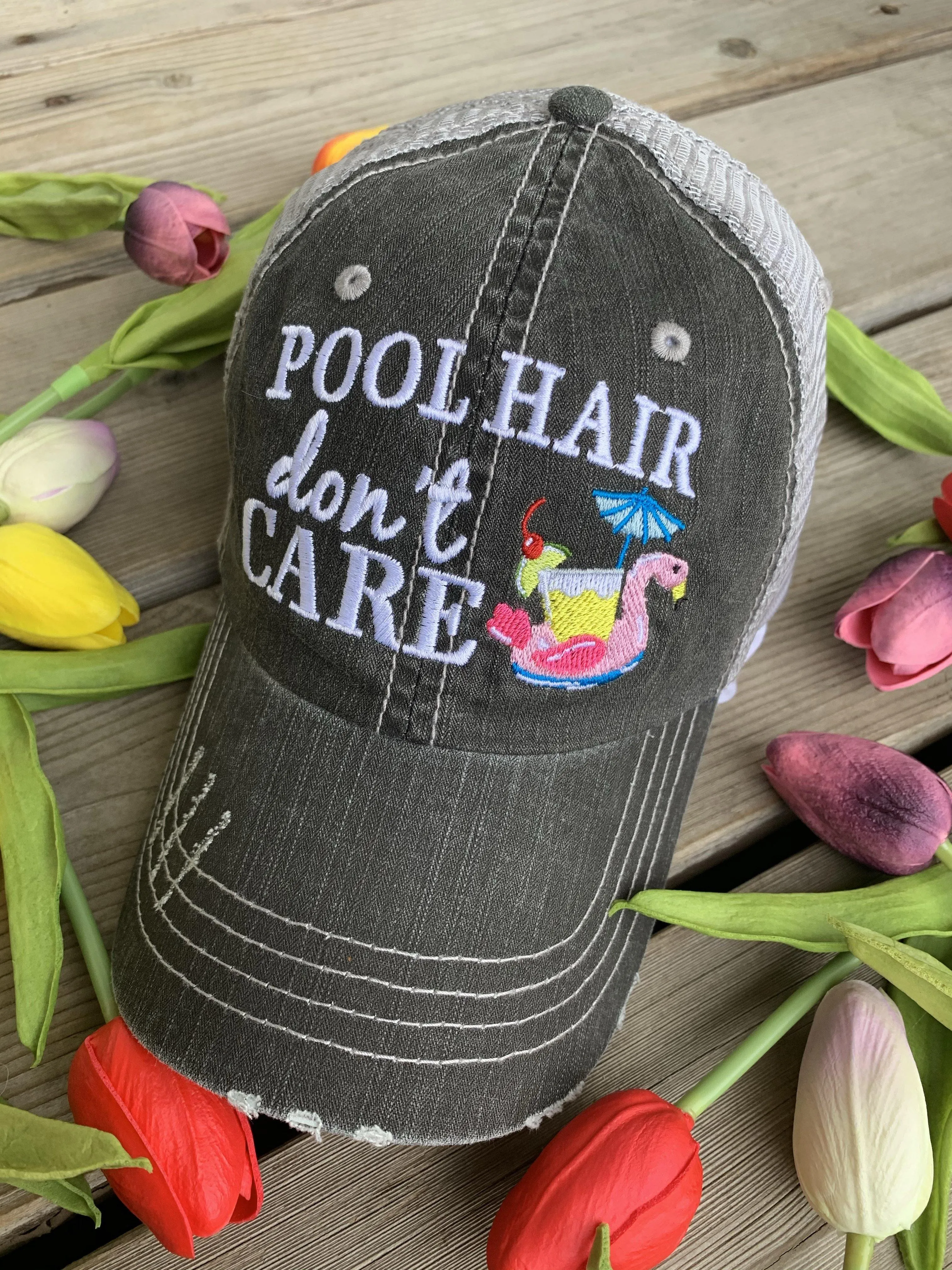 Personalized Barn Hats Barn hair dont care Personalize TEAL PINK or WHITE horseshoe Embroidered Distressed Horses Riding