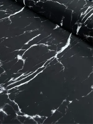 Printed Melton - Ink Marble