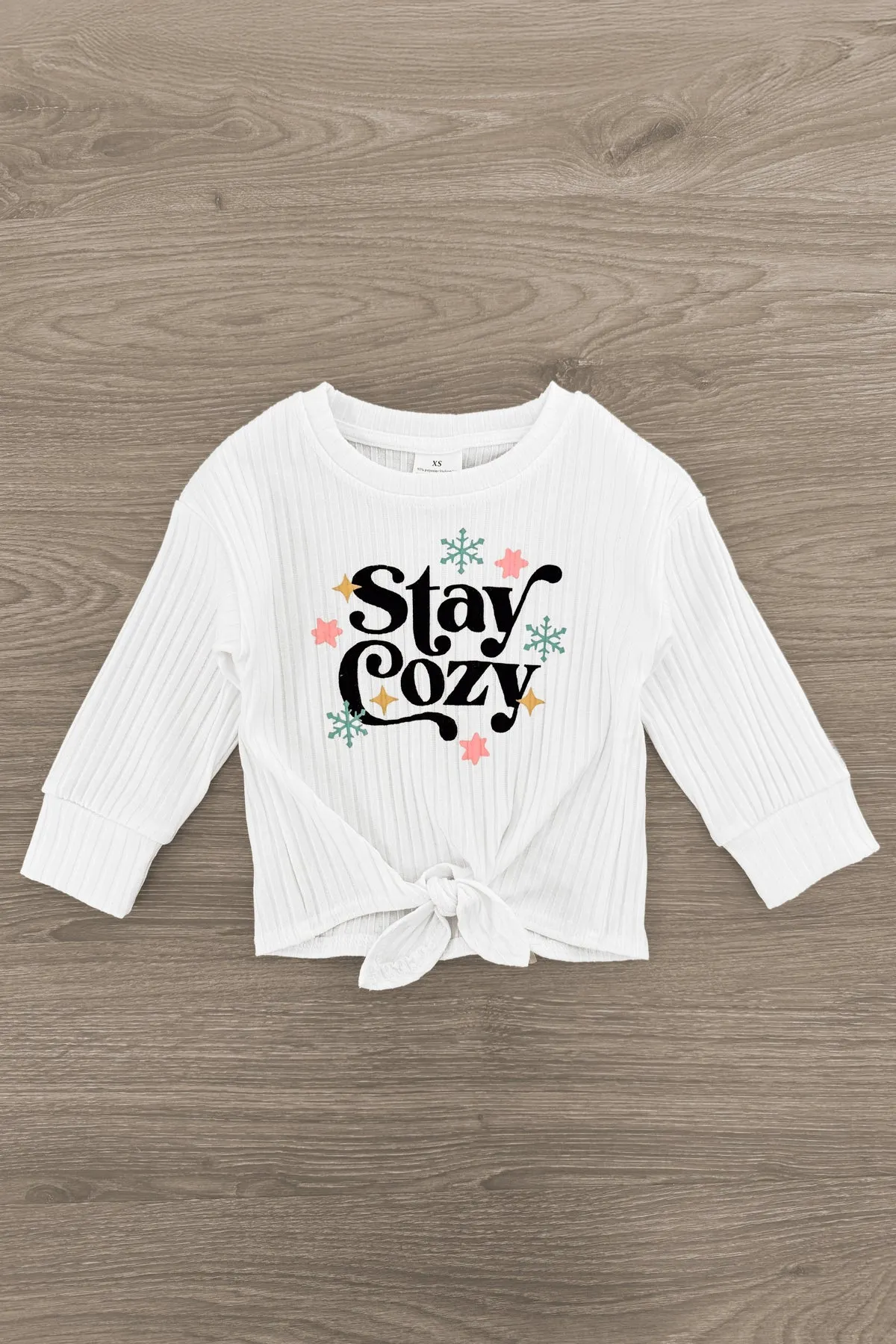 "Stay Cozy" Christmas Tree Bell Bottom Set