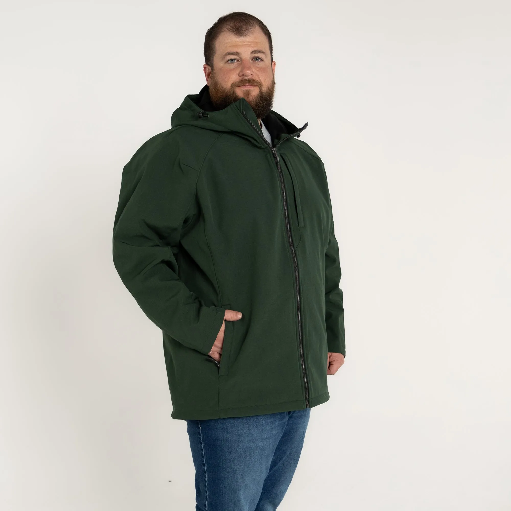 Snow Country Outerwear Men’s Big 2XL-7XL Cyclone Stretch Soft Shell Hooded Jacket Coat