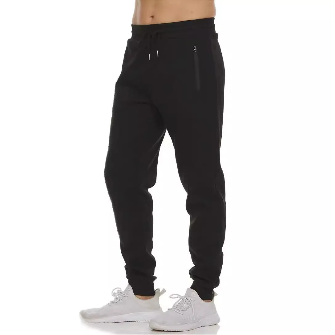 SPORTS PANTS, CASUAL LOOSE ANKLE PANTS, FITNESS TRAINING ZIPPERED SWEATPANTS, EUROPEAN RUNNING PANTS