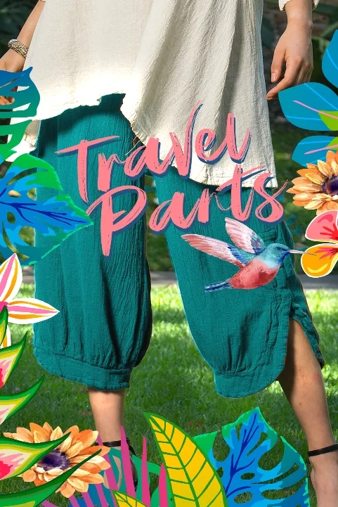 Travel Pants with Roomy Pockets, and tons of Comfort! SALE Colors Now Available