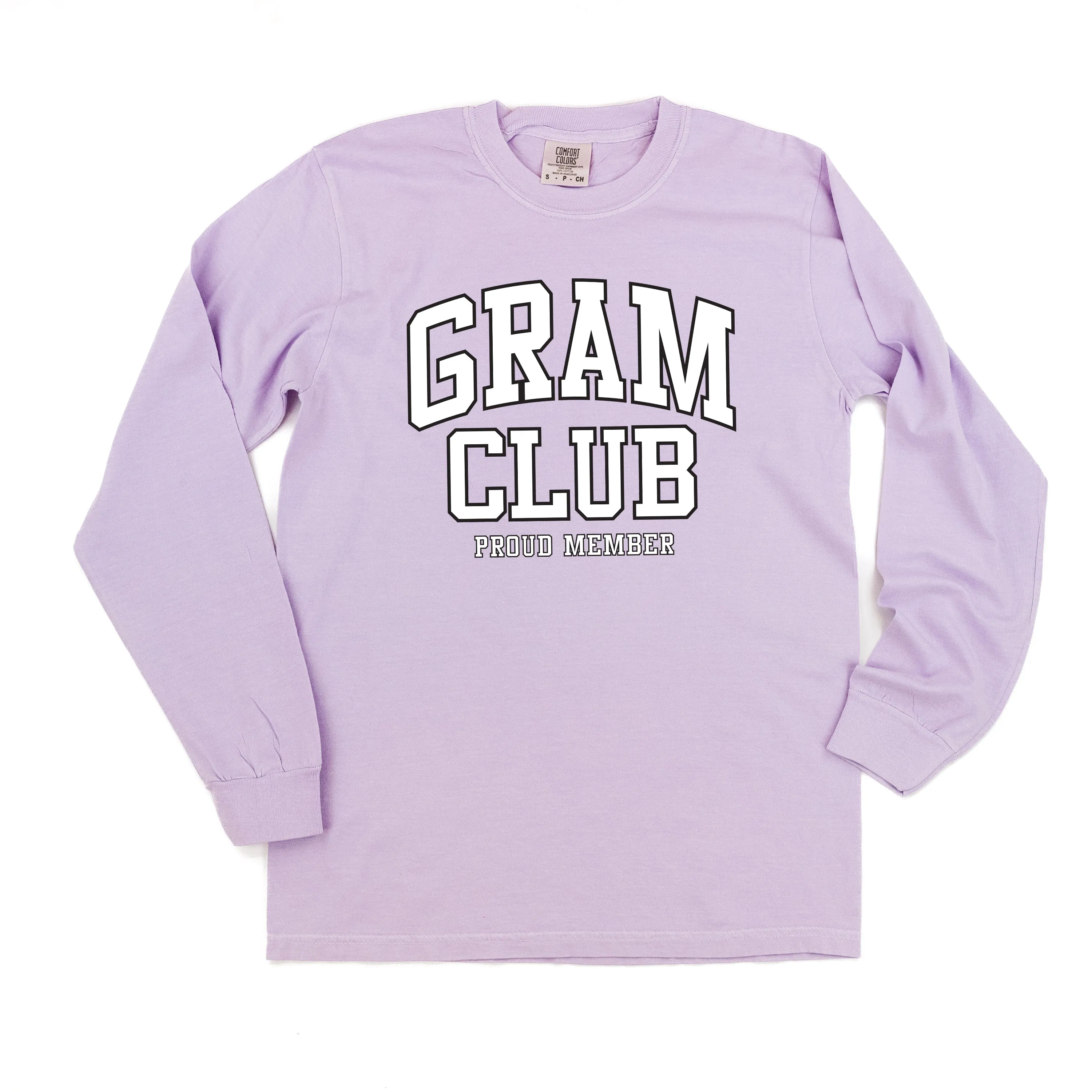 Varsity Style - GRAM Club - Proud Member - LONG SLEEVE COMFORT COLORS TEE