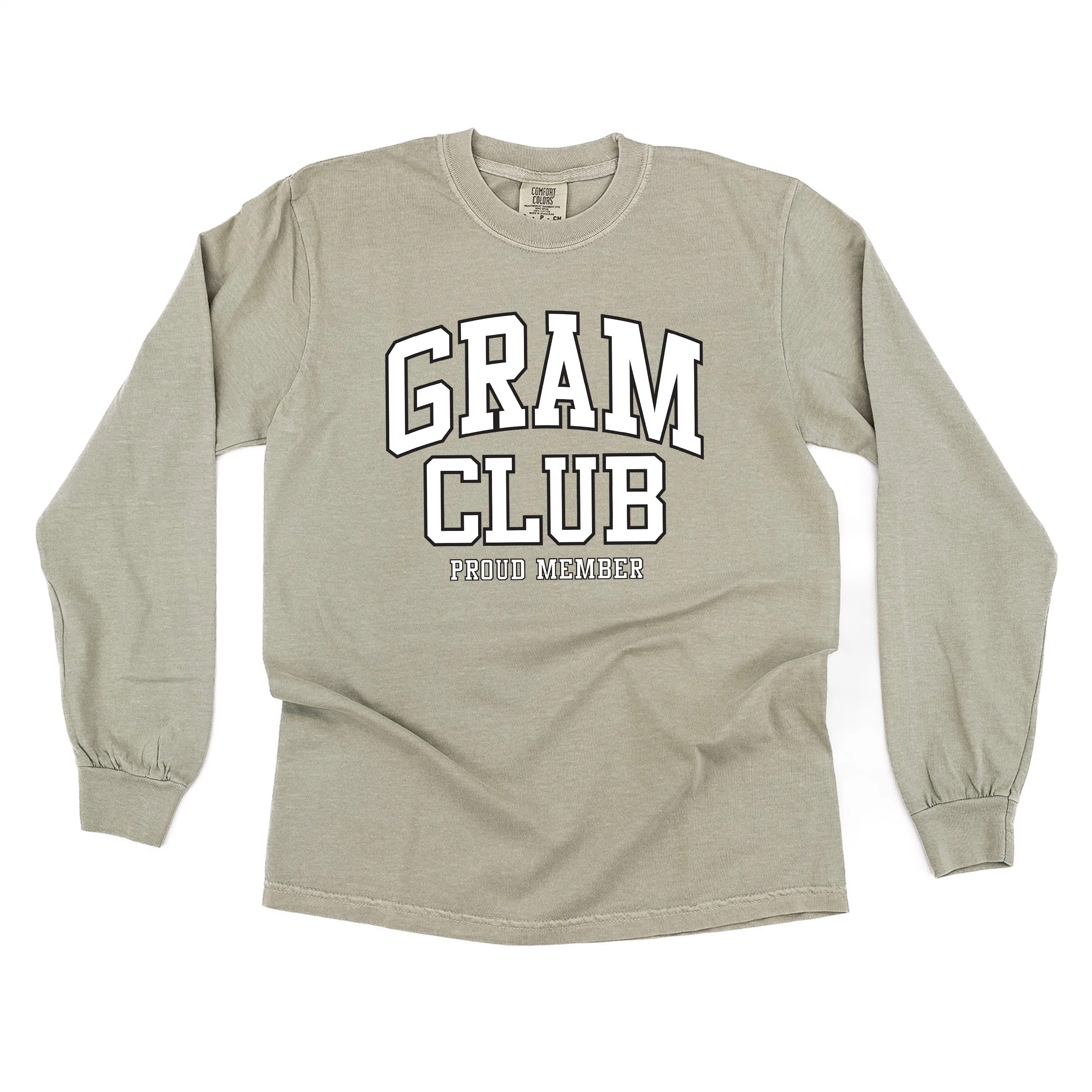 Varsity Style - GRAM Club - Proud Member - LONG SLEEVE COMFORT COLORS TEE