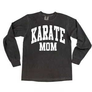 Varsity Style - KARATE MOM - LONG SLEEVE COMFORT COLORS TEE