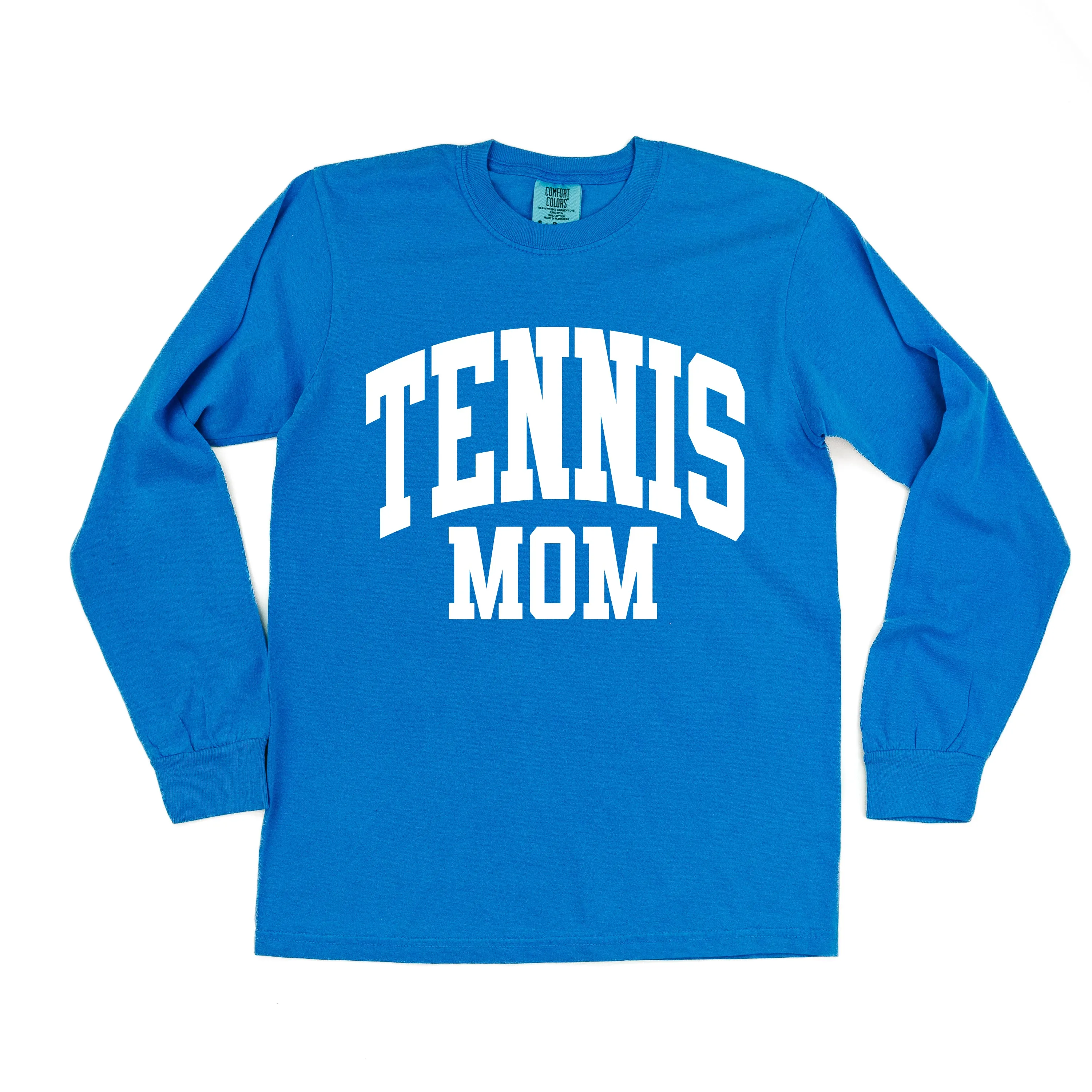 Varsity Style - TENNIS MOM - LONG SLEEVE COMFORT COLORS TEE