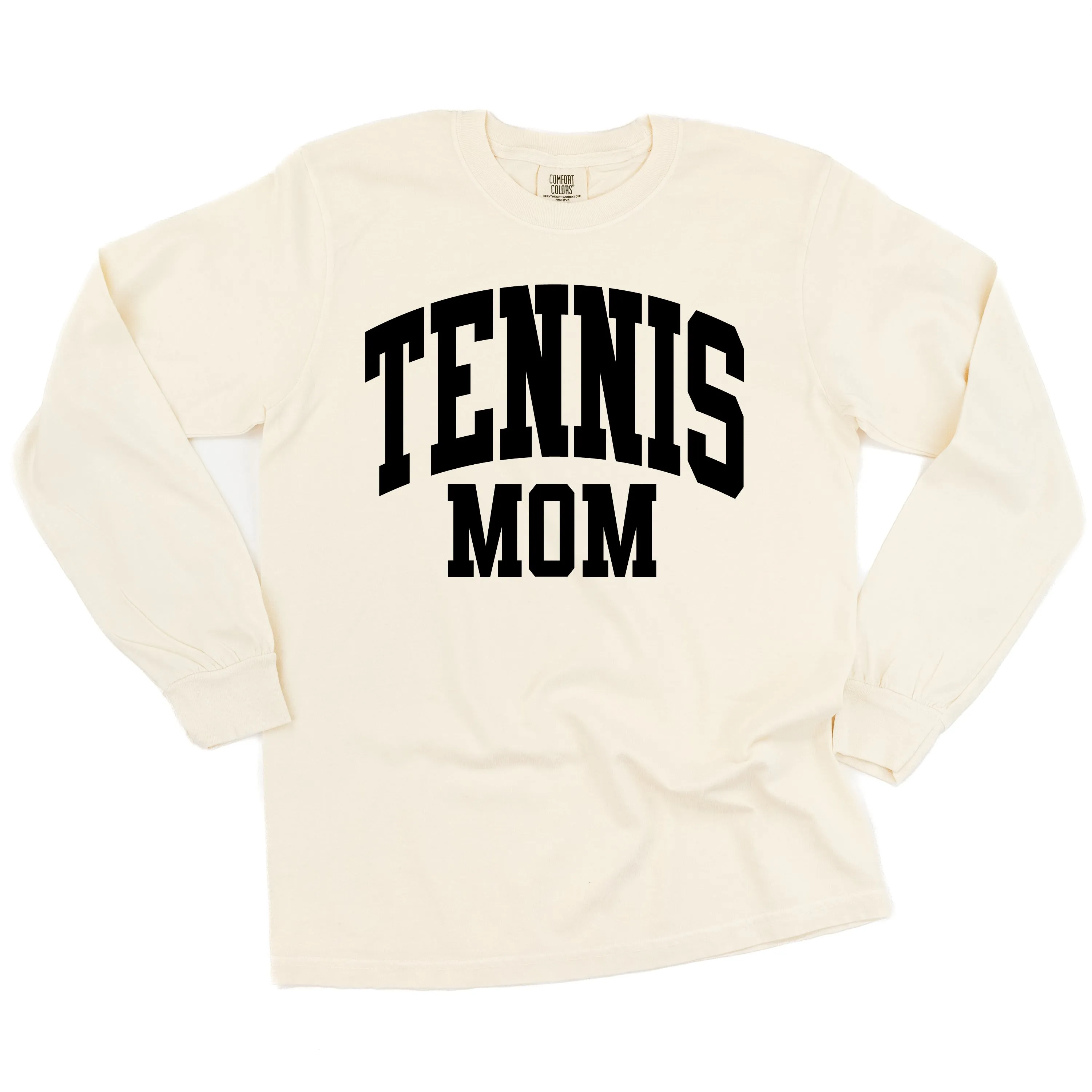 Varsity Style - TENNIS MOM - LONG SLEEVE COMFORT COLORS TEE