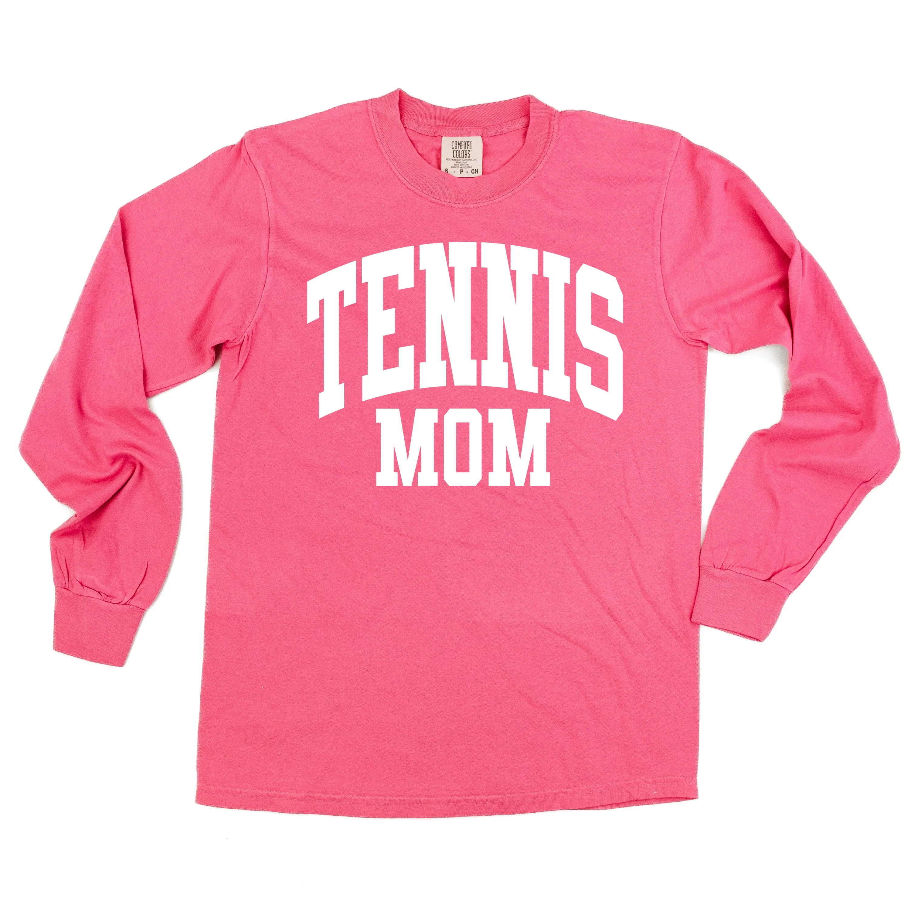 Varsity Style - TENNIS MOM - LONG SLEEVE COMFORT COLORS TEE