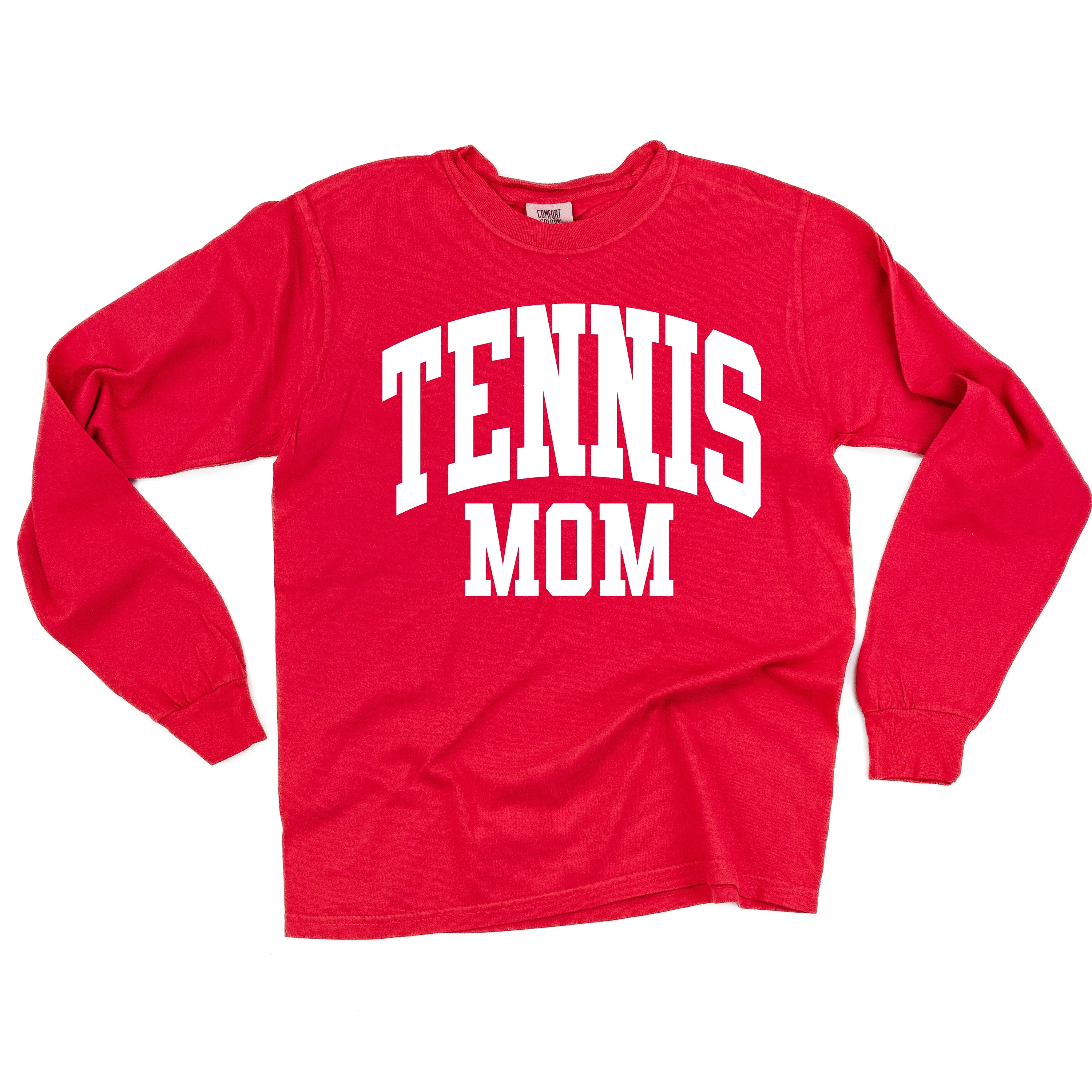 Varsity Style - TENNIS MOM - LONG SLEEVE COMFORT COLORS TEE