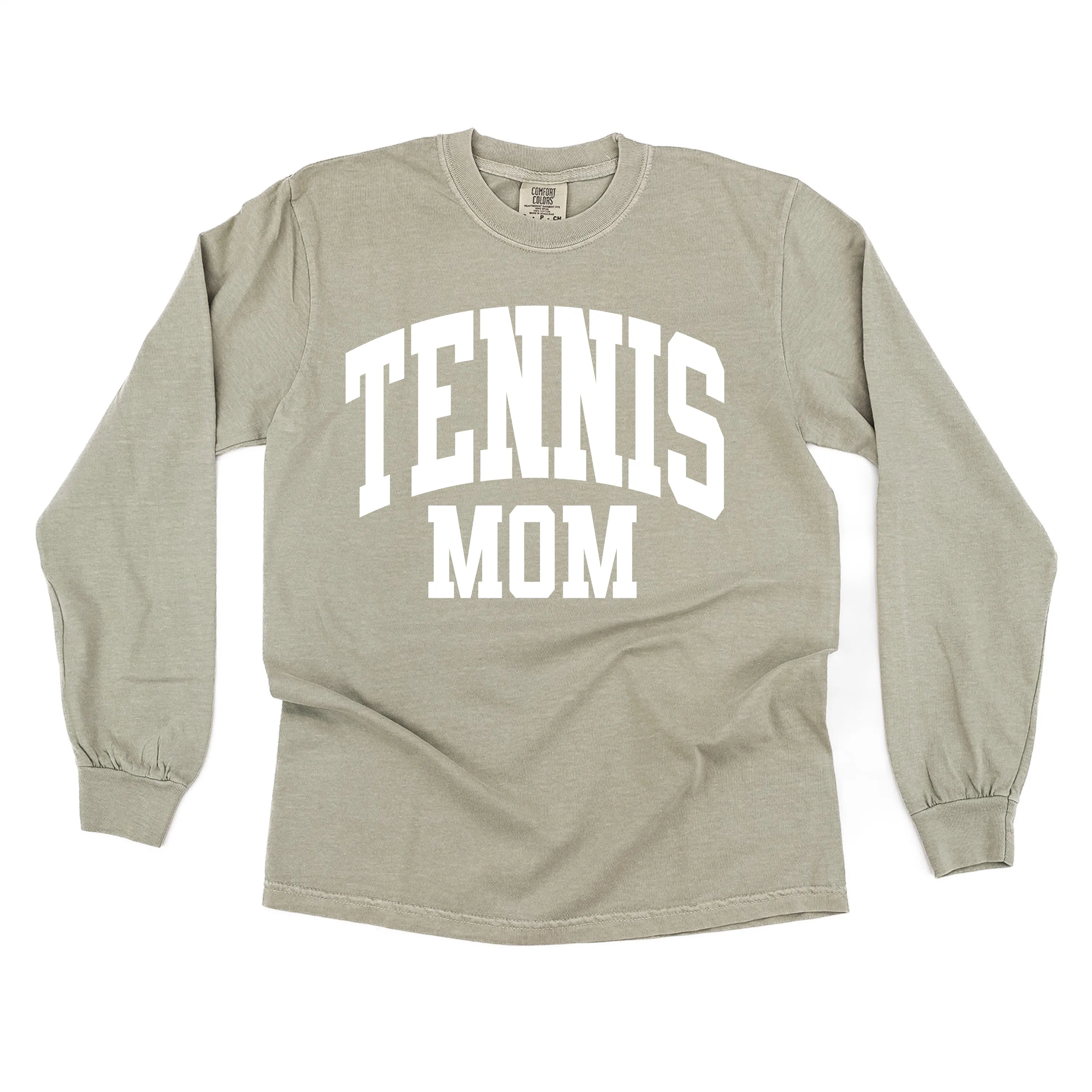 Varsity Style - TENNIS MOM - LONG SLEEVE COMFORT COLORS TEE