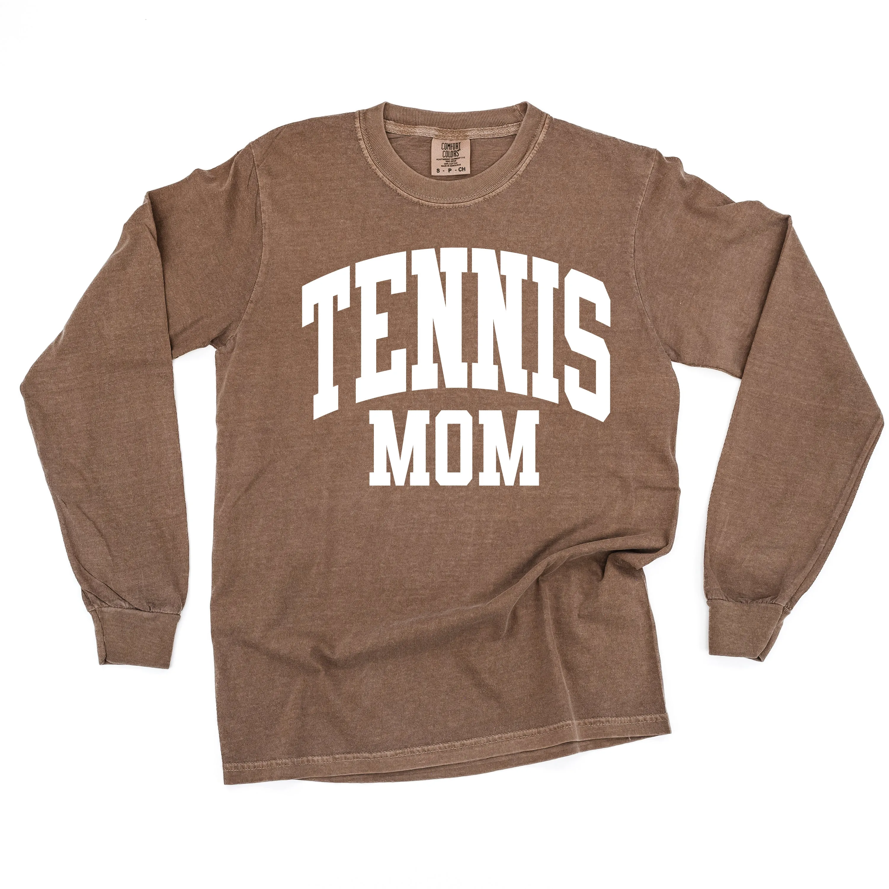 Varsity Style - TENNIS MOM - LONG SLEEVE COMFORT COLORS TEE