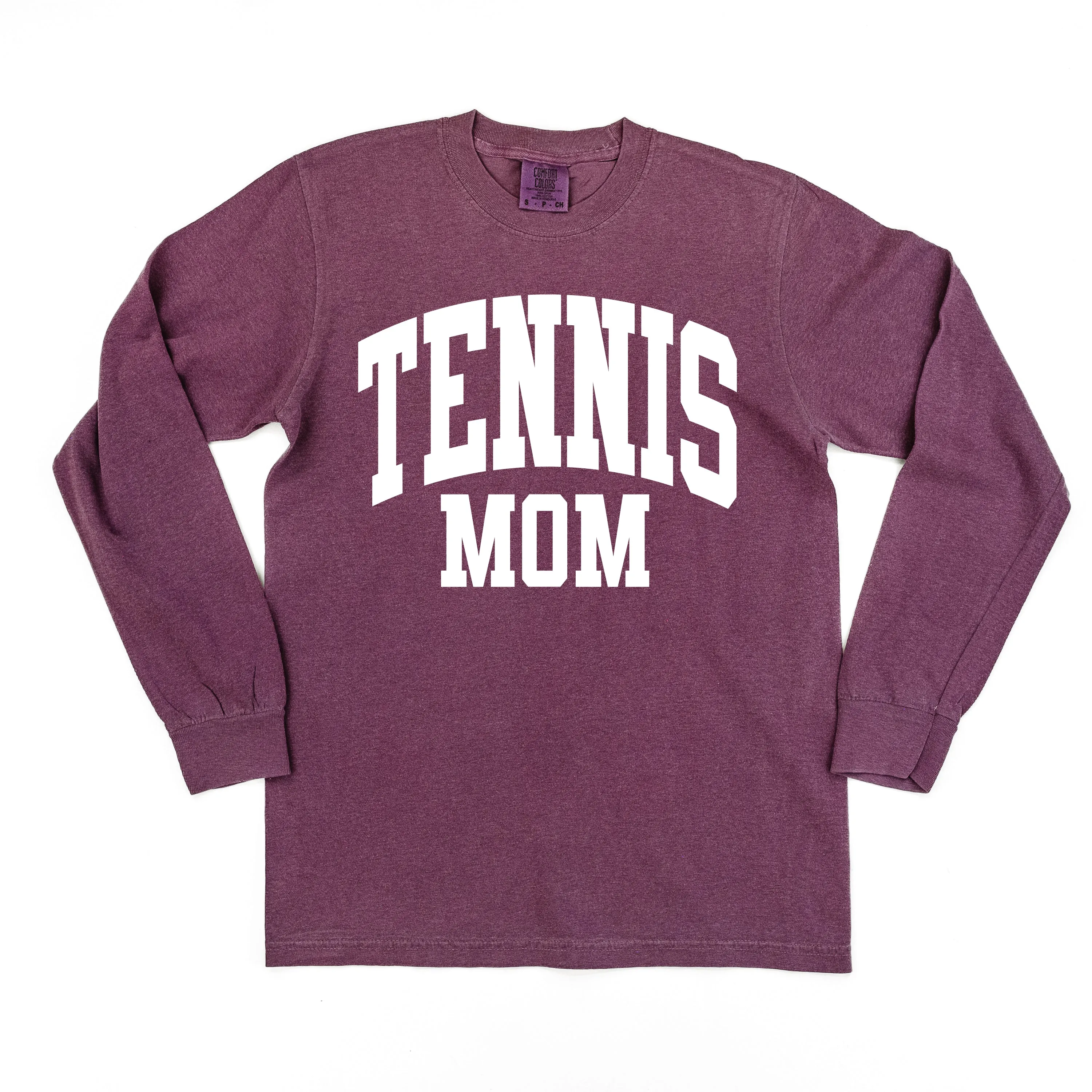 Varsity Style - TENNIS MOM - LONG SLEEVE COMFORT COLORS TEE