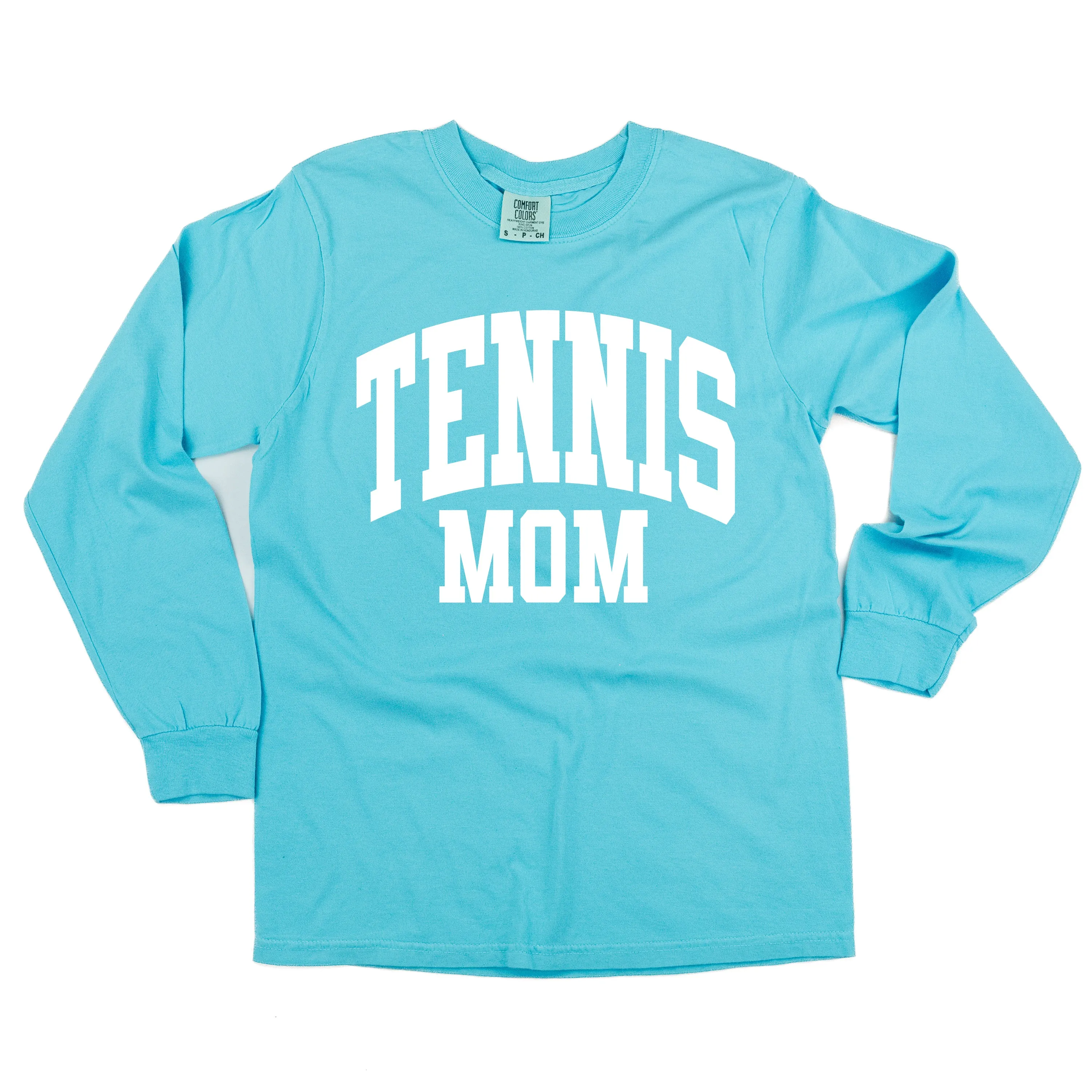 Varsity Style - TENNIS MOM - LONG SLEEVE COMFORT COLORS TEE