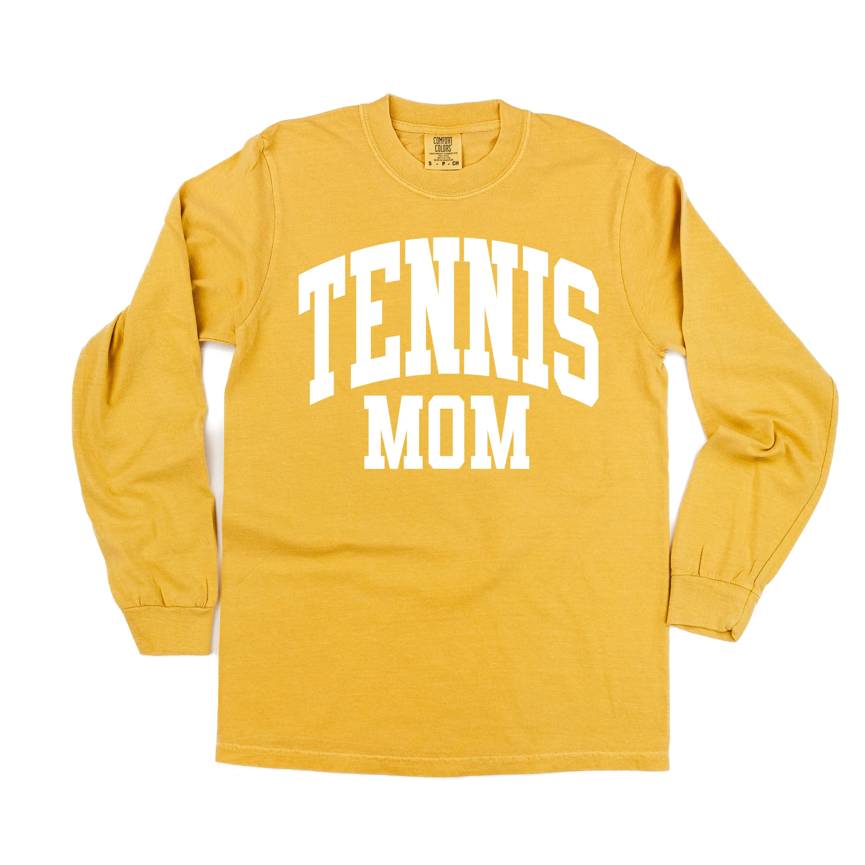 Varsity Style - TENNIS MOM - LONG SLEEVE COMFORT COLORS TEE