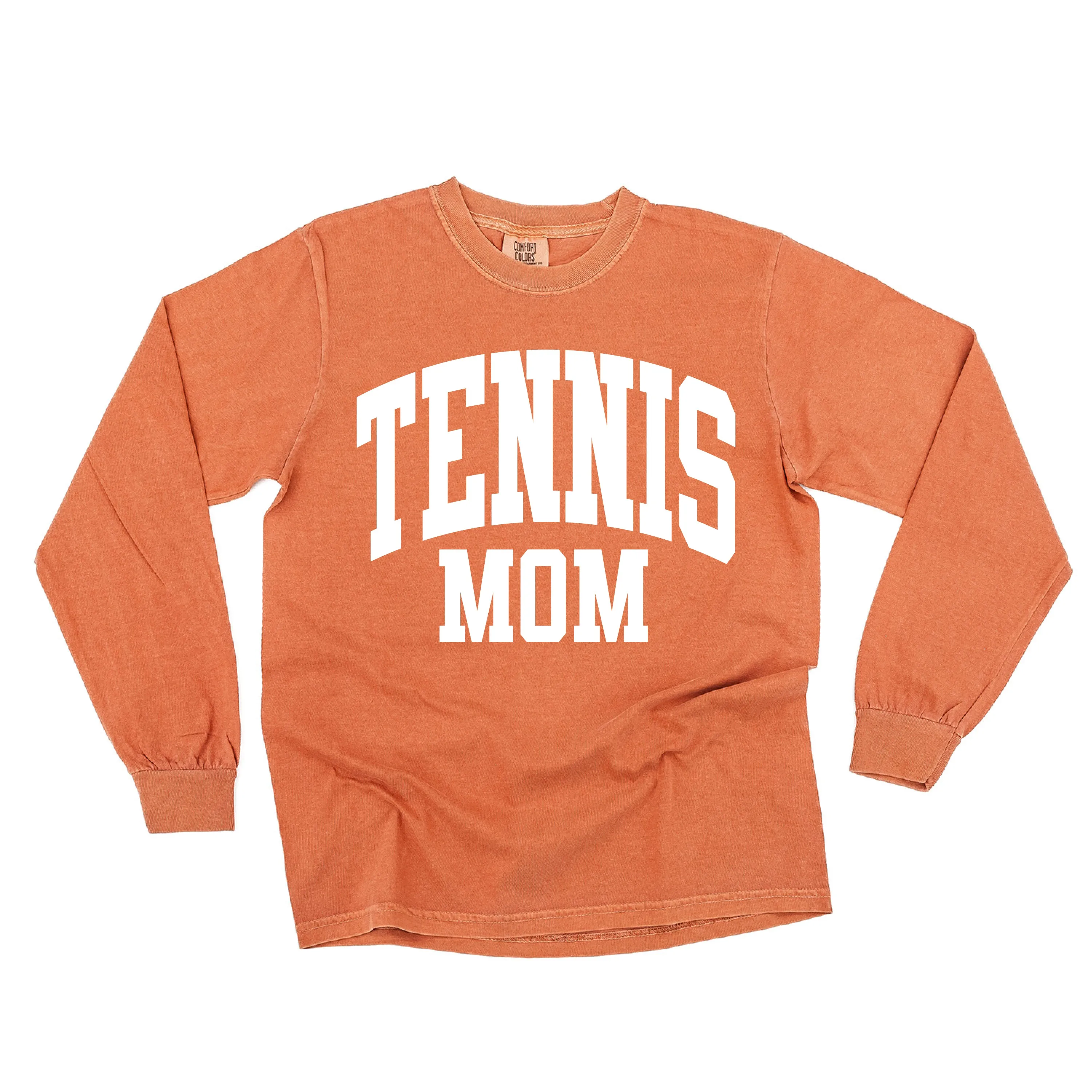 Varsity Style - TENNIS MOM - LONG SLEEVE COMFORT COLORS TEE