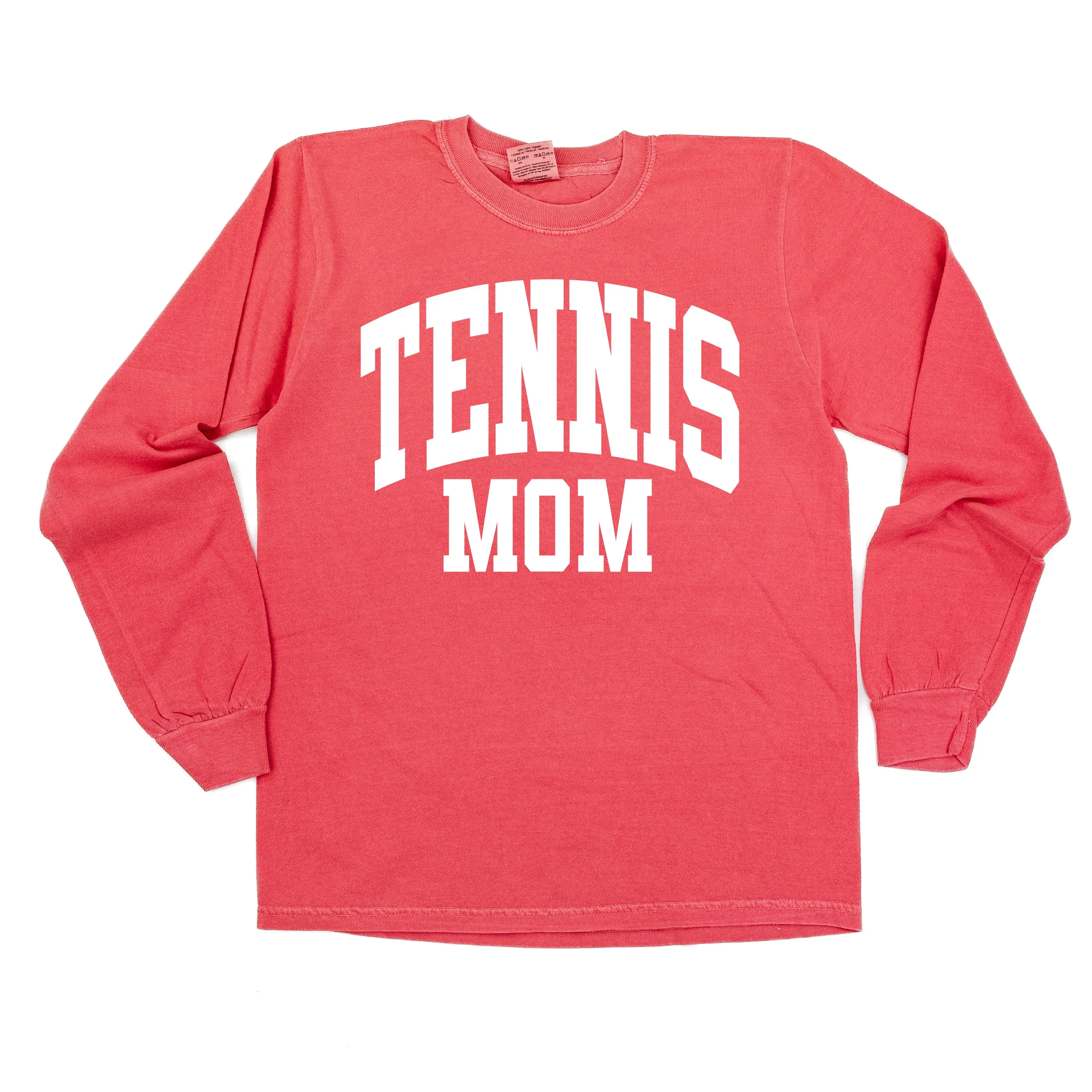 Varsity Style - TENNIS MOM - LONG SLEEVE COMFORT COLORS TEE