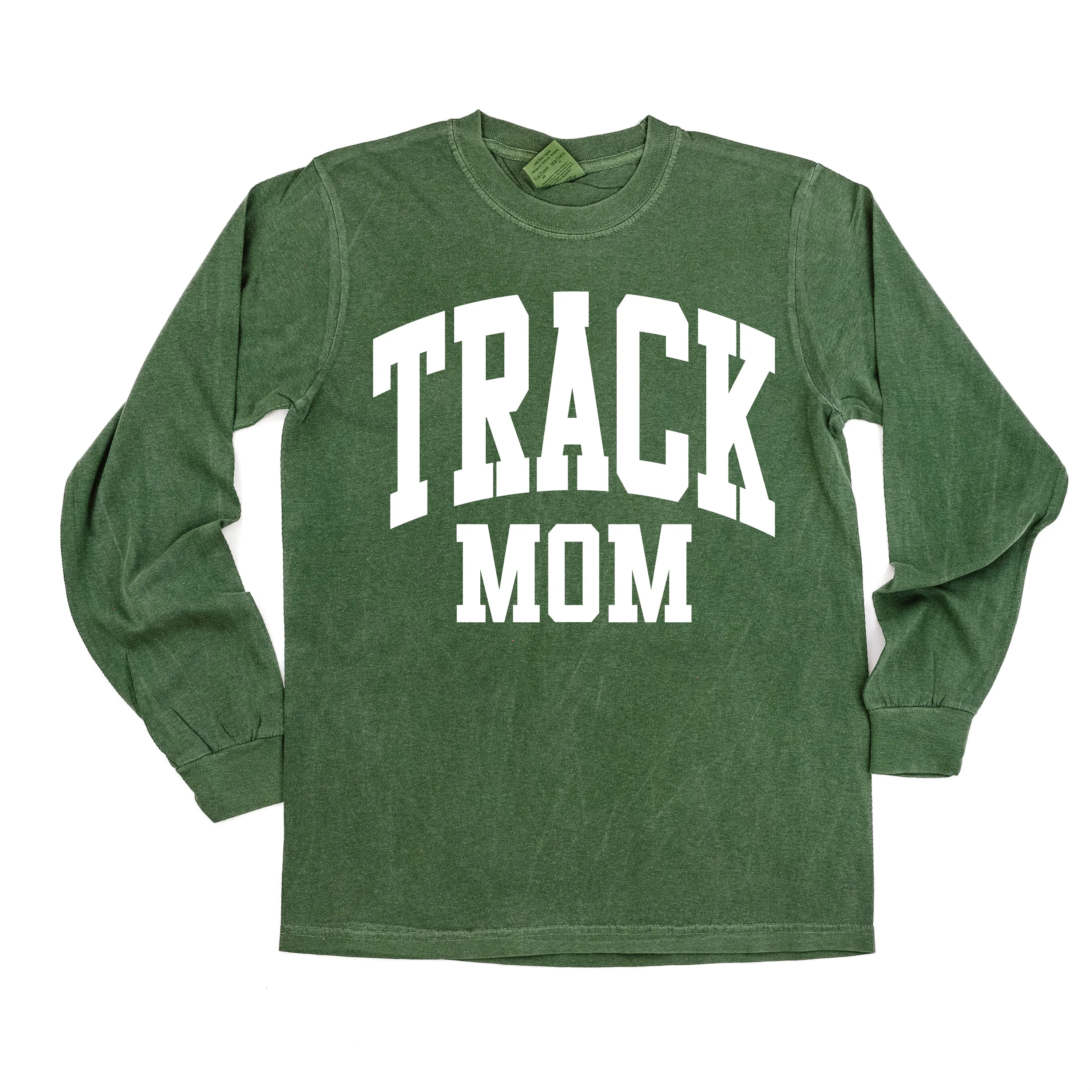 Varsity Style - TRACK MOM - LONG SLEEVE COMFORT COLORS TEE