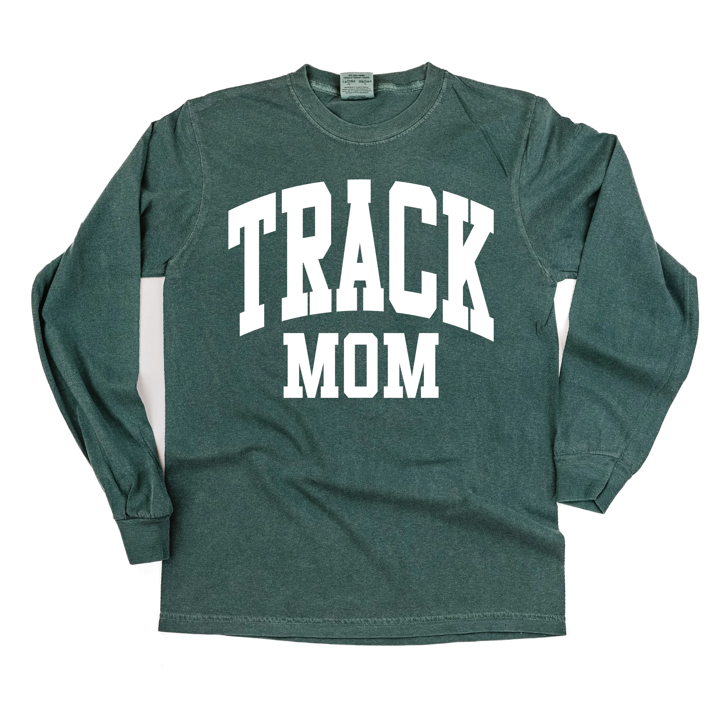 Varsity Style - TRACK MOM - LONG SLEEVE COMFORT COLORS TEE