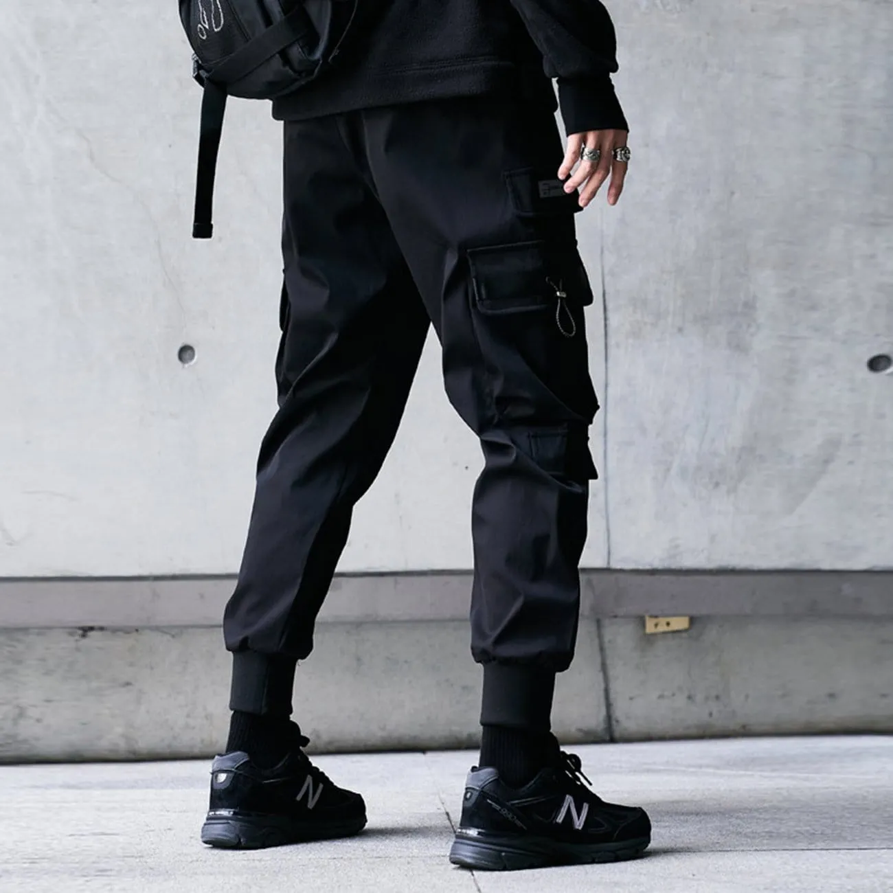 WLS Function Elastic Zipper Pockets Cargo Pants